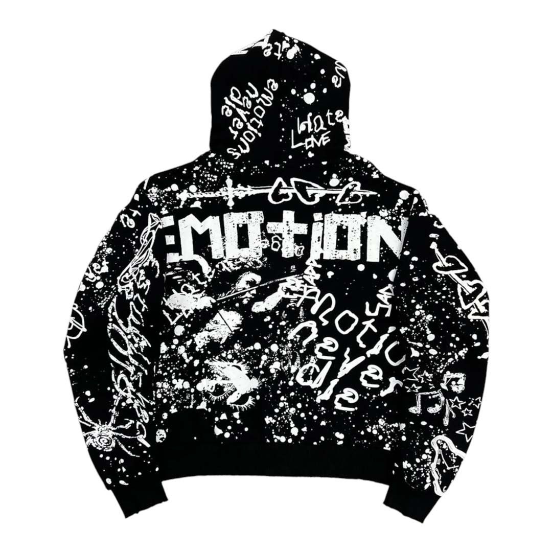 Other Mixed Emotions Black Graffiti Hoodie Size US L / EU 52-54 / 3 - 2 Thumbnail