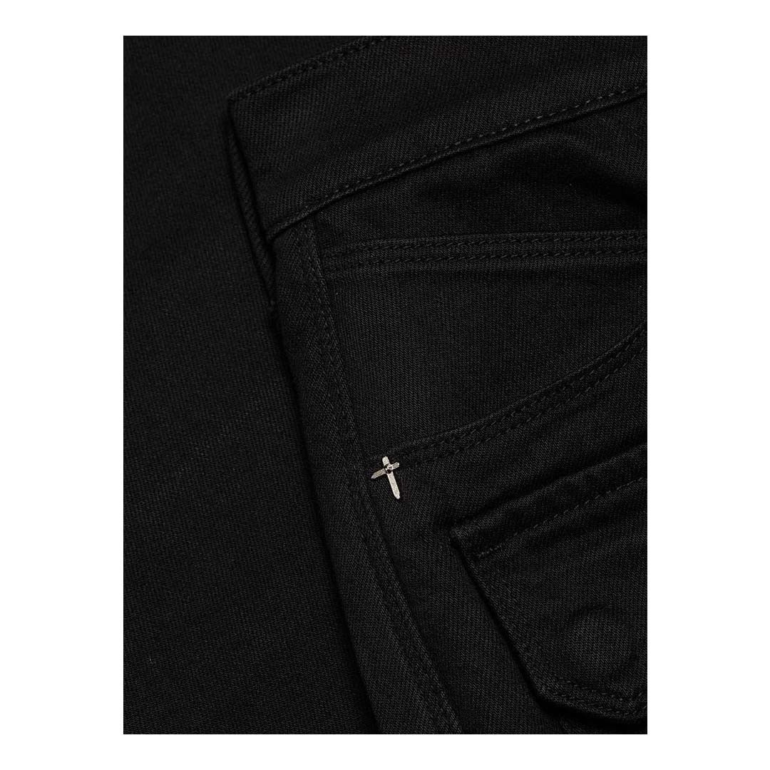 Rta Roman Black Cargo Pants Size US 30 / EU 46 - 4 Thumbnail
