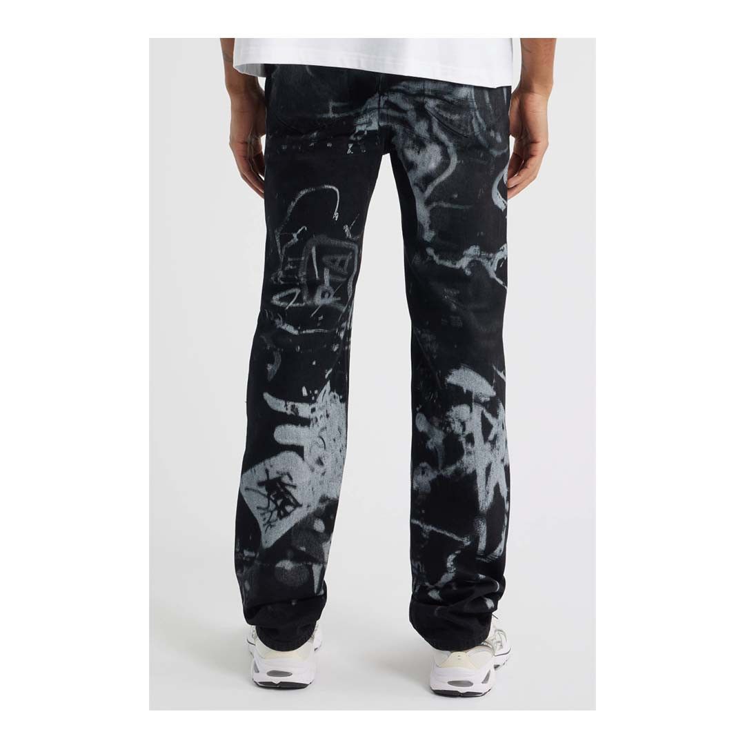 Rta Lost Frequencies Ricardo Graffiti Jeans Black Size US 29 - 2 Thumbnail