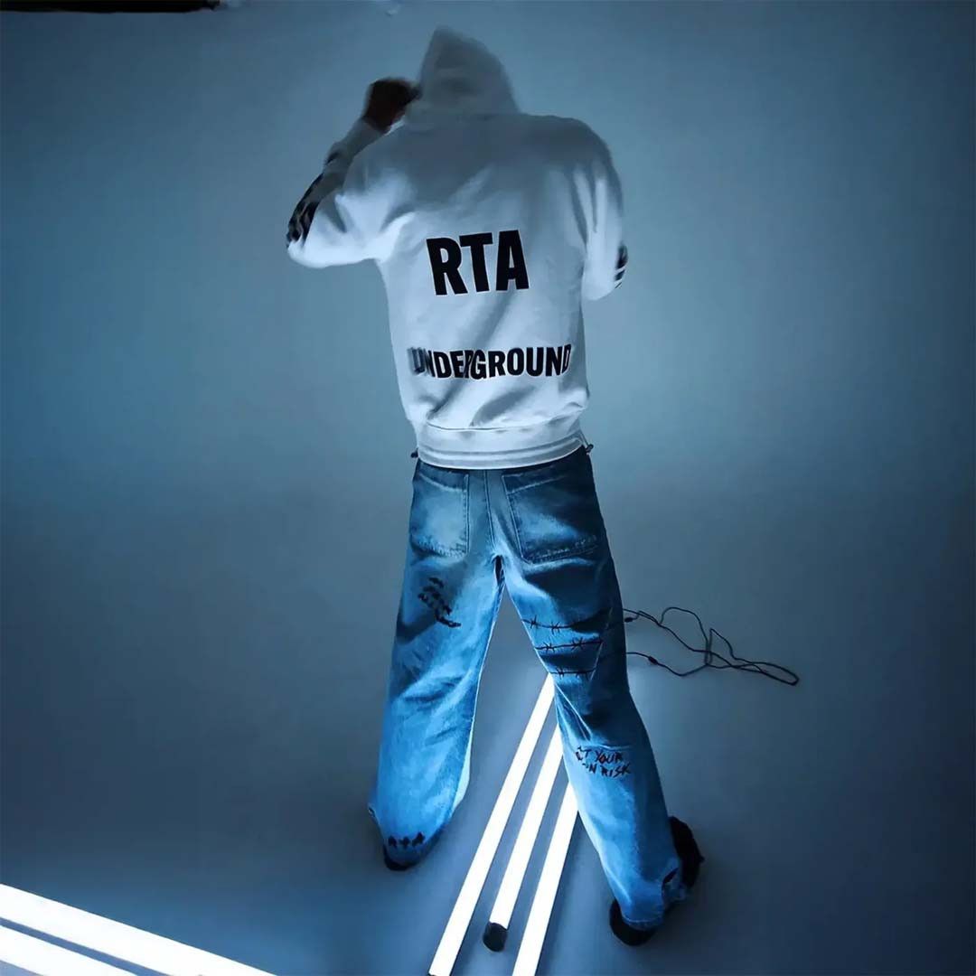 Rta Jordan Underground Hoodie White Size US S / EU 44-46 / 1 - 4 Thumbnail