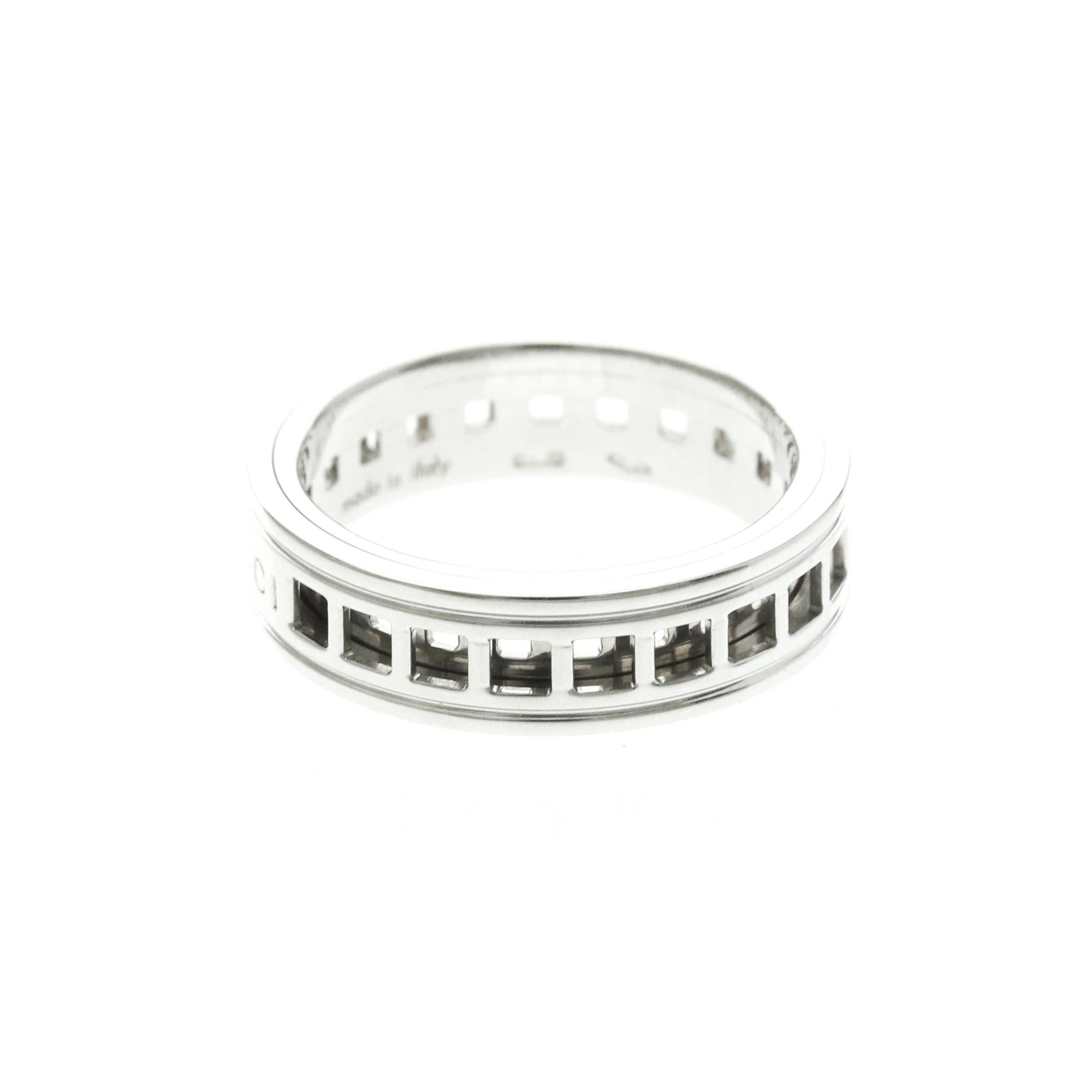 Gucci Gucci Scroll Ring White Gold (18K) Fashion No Stone Band Ring Silver Size ONE SIZE - 2 Thumbnail