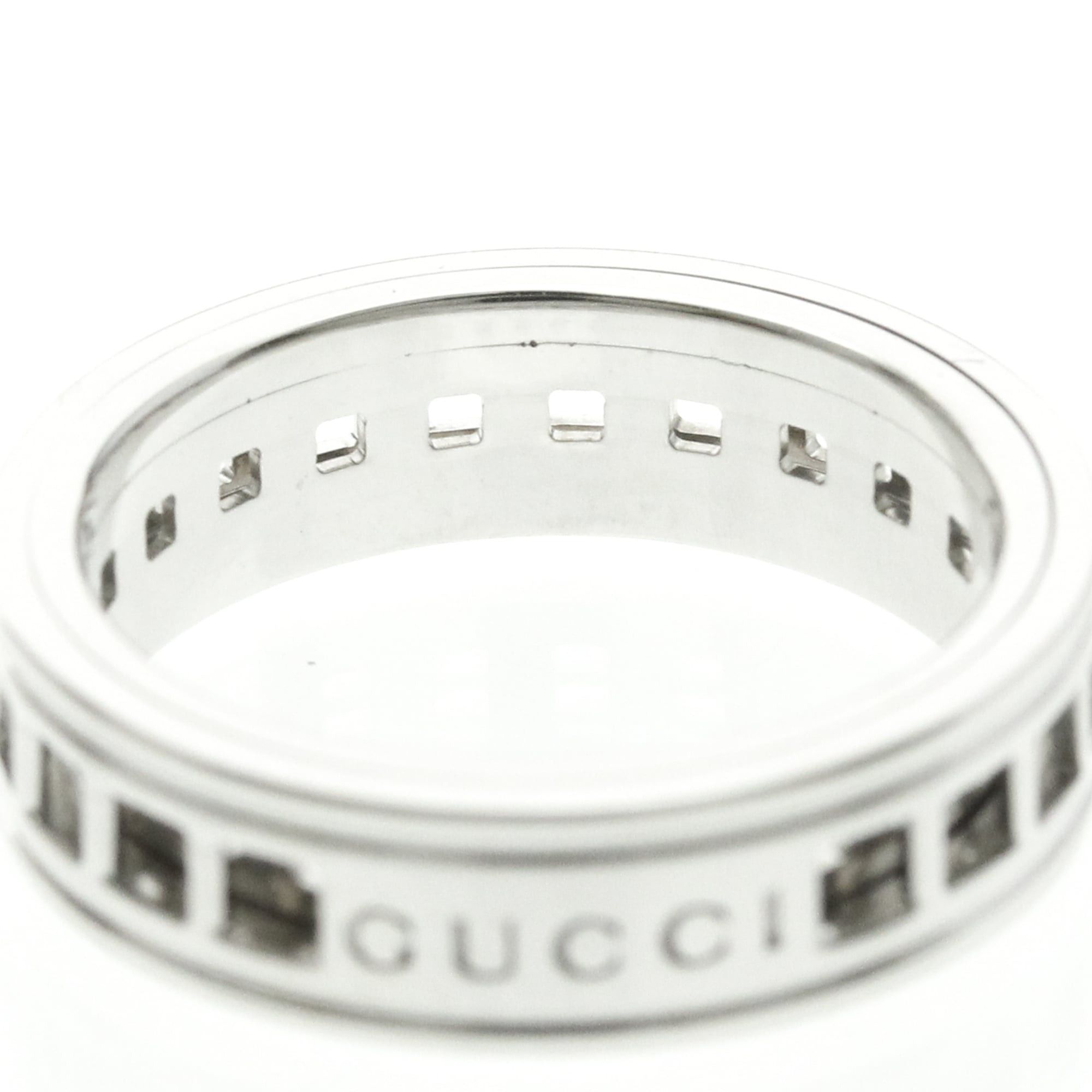 Gucci Gucci Scroll Ring White Gold (18K) Fashion No Stone Band Ring Silver Size ONE SIZE - 5 Thumbnail