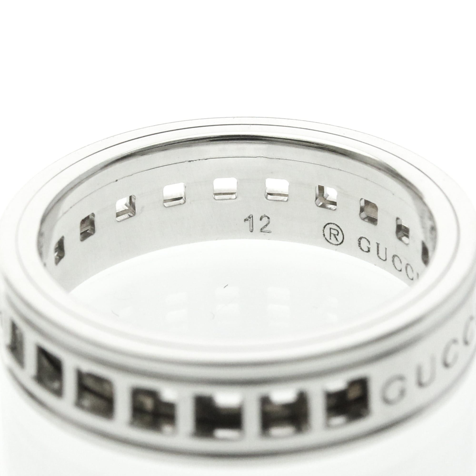 Gucci Gucci Scroll Ring White Gold (18K) Fashion No Stone Band Ring Silver Size ONE SIZE - 8 Thumbnail