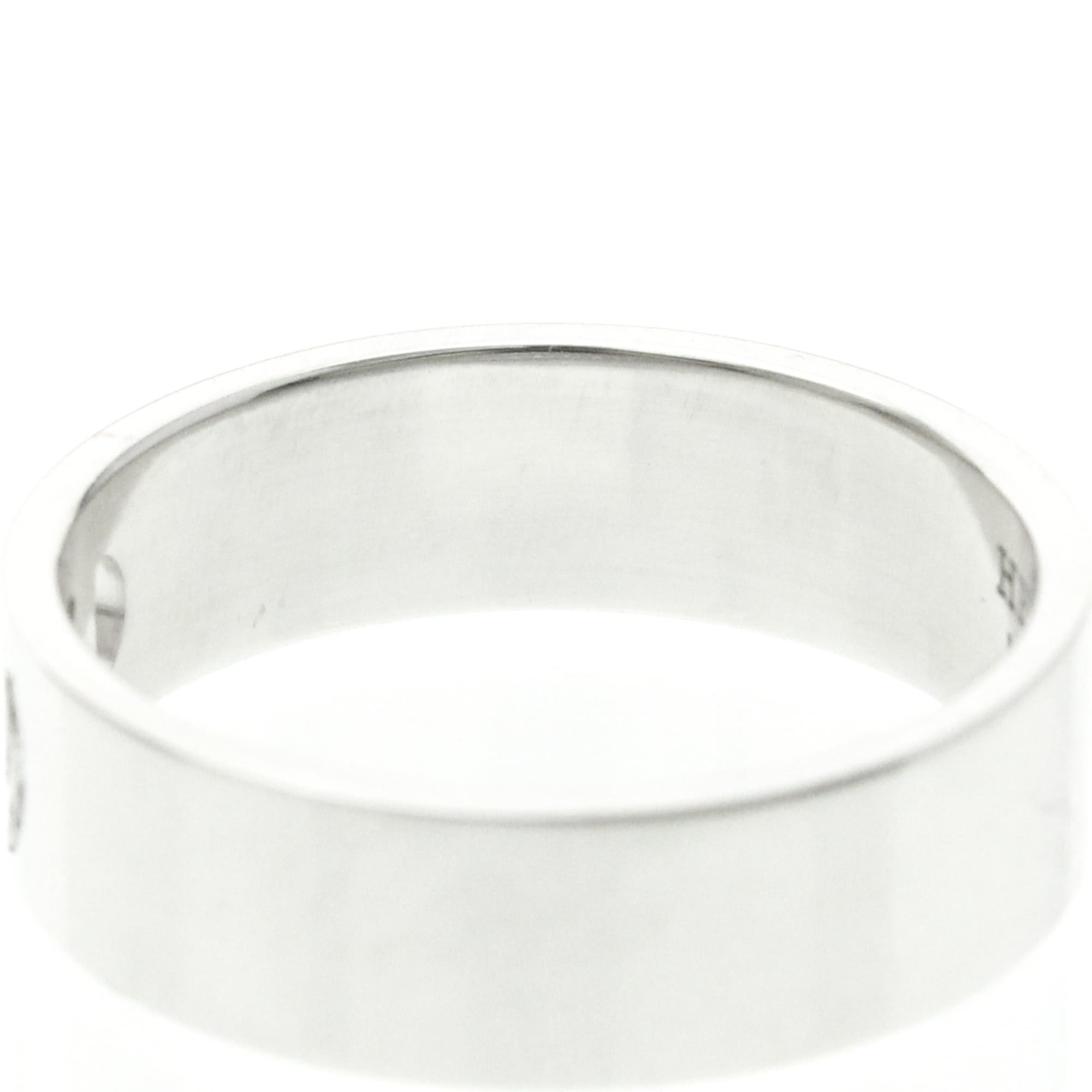 Hermes Hermes H D'ancre Ring With Diamonds White Gold (18K) Fashion Diamond Band Ring Silver Size ONE SIZE - 6 Thumbnail
