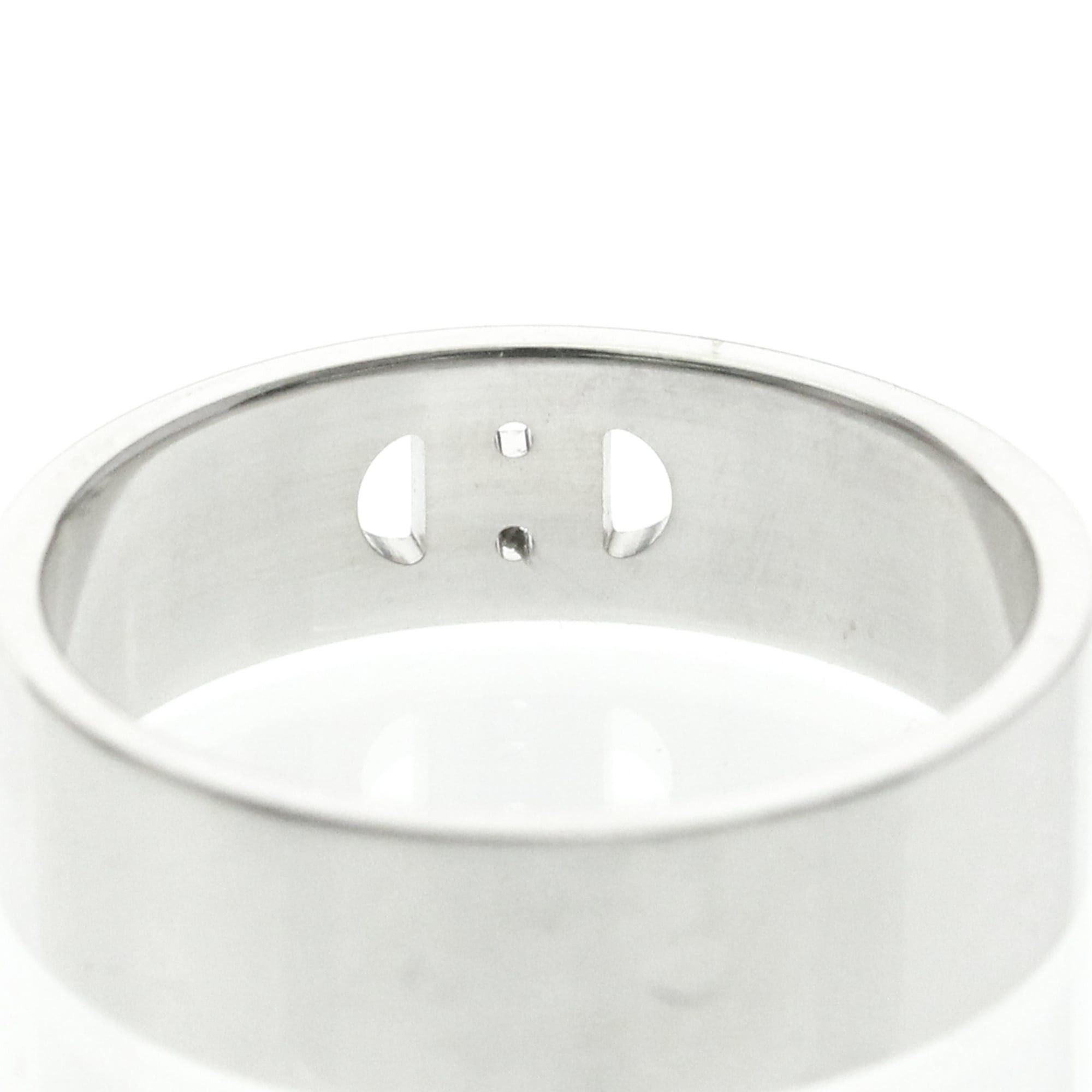 Hermes Hermes H D'ancre Ring With Diamonds White Gold (18K) Fashion Diamond Band Ring Silver Size ONE SIZE - 7 Thumbnail