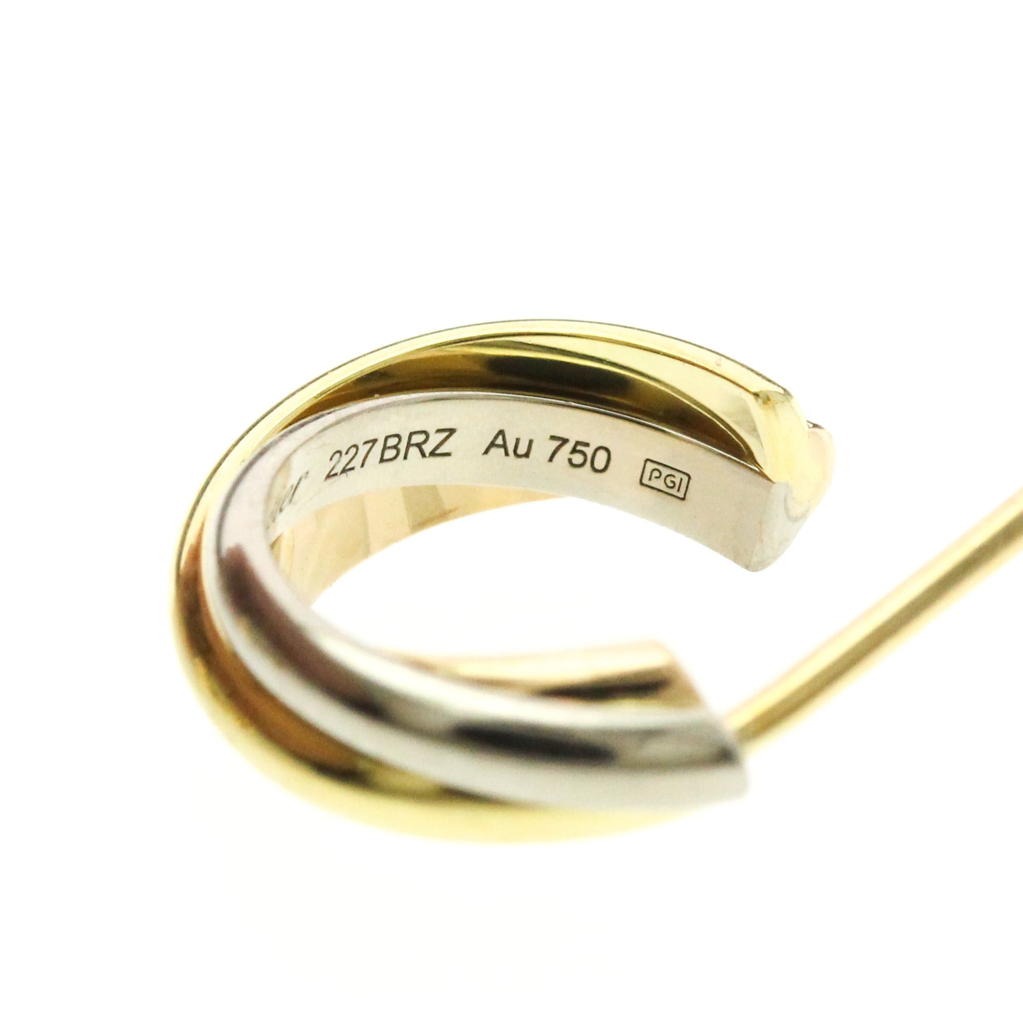 Cartier Cartier Trinity De Cartier No Stone Yellow Gold (18K),Pink Gold (18K),White Gold (18K) Half Hoop Earrings Gold Size ONE SIZE - 12 Thumbnail