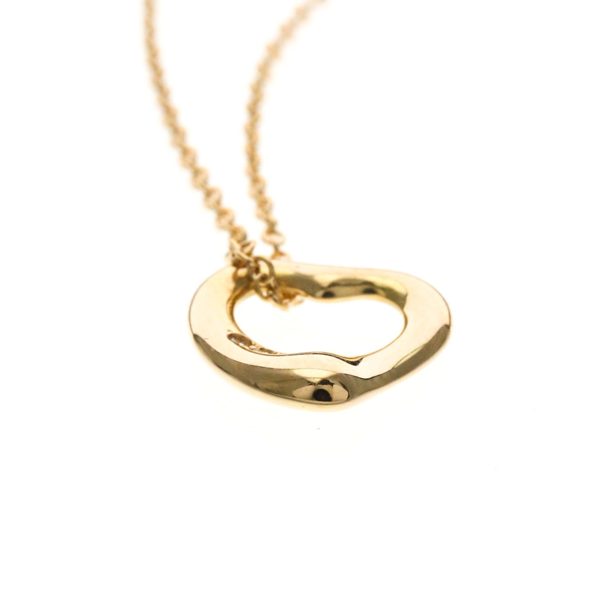 Tiffany & Co. Tiffany Open Heart Pink Gold (18K) No Stone Men,Women Fashion Pendant Necklace (Pink Gold) Size ONE SIZE - 4 Thumbnail