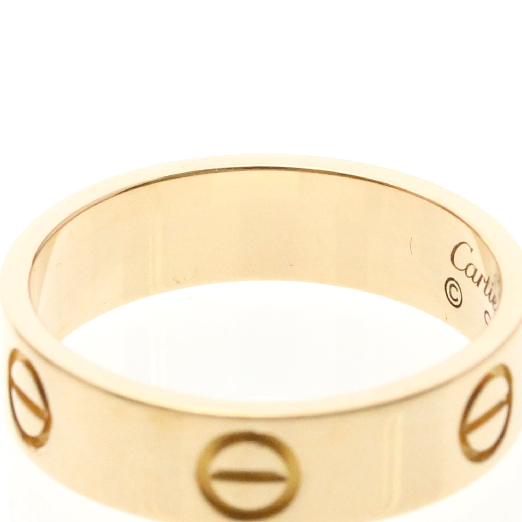 Cartier Cartier Love Pink Gold (18K) Fashion No Stone Band Ring Pink Gold Size ONE SIZE - 6 Thumbnail