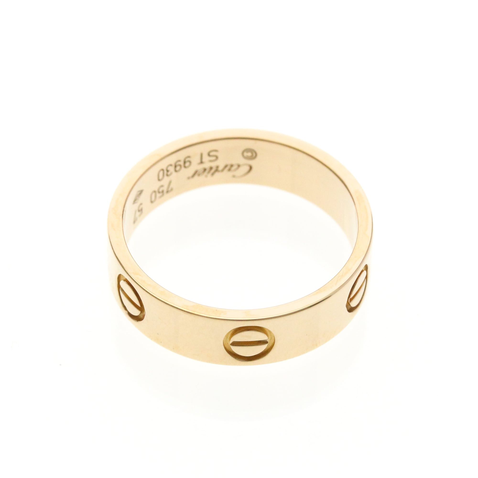 Cartier Cartier Love Pink Gold (18K) Fashion No Stone Band Ring Pink Gold Size ONE SIZE - 9 Thumbnail