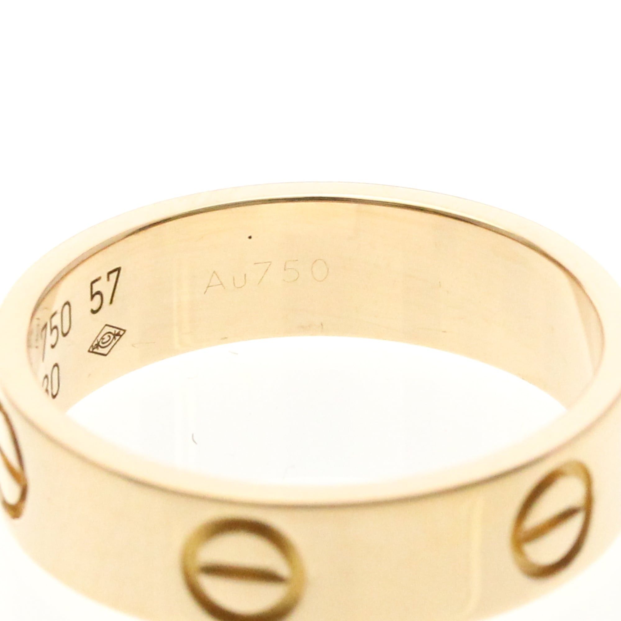 Cartier Cartier Love Pink Gold (18K) Fashion No Stone Band Ring Pink Gold Size ONE SIZE - 8 Thumbnail
