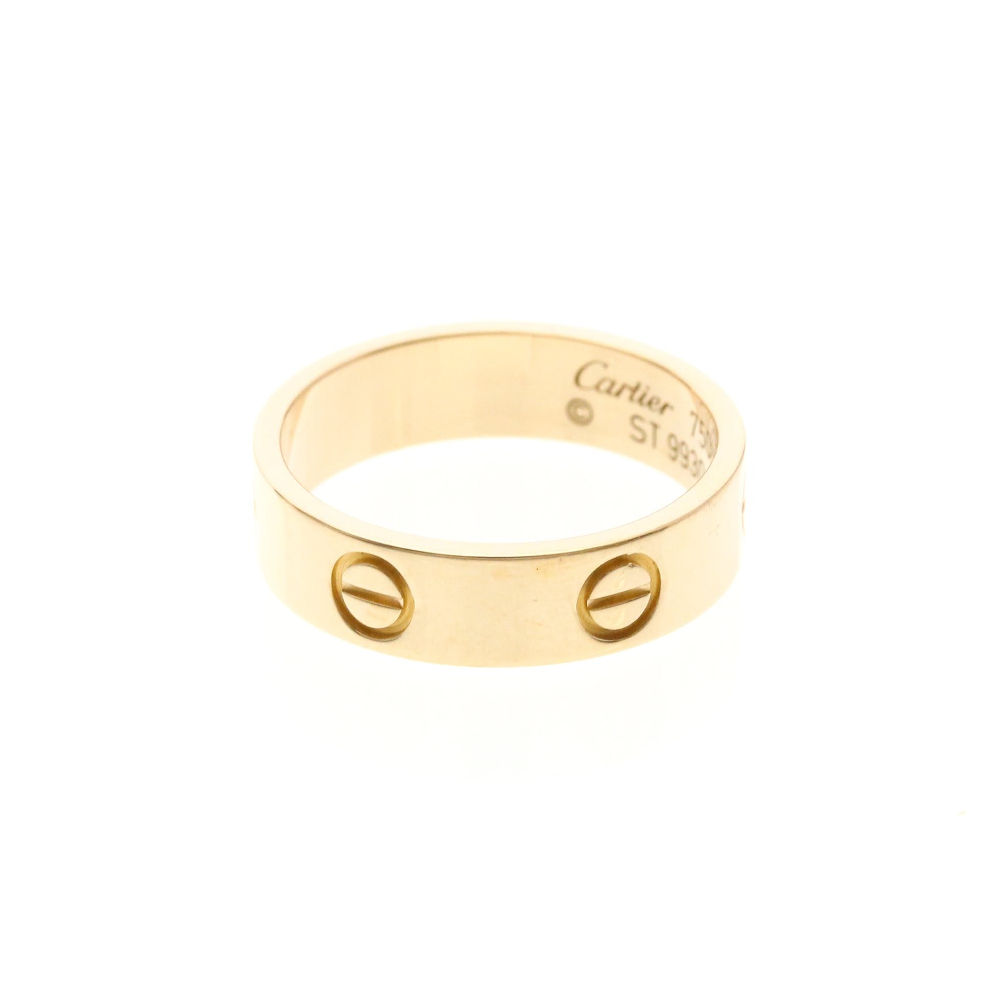 Cartier Cartier Love Pink Gold (18K) Fashion No Stone Band Ring Pink Gold Size ONE SIZE - 2 Thumbnail