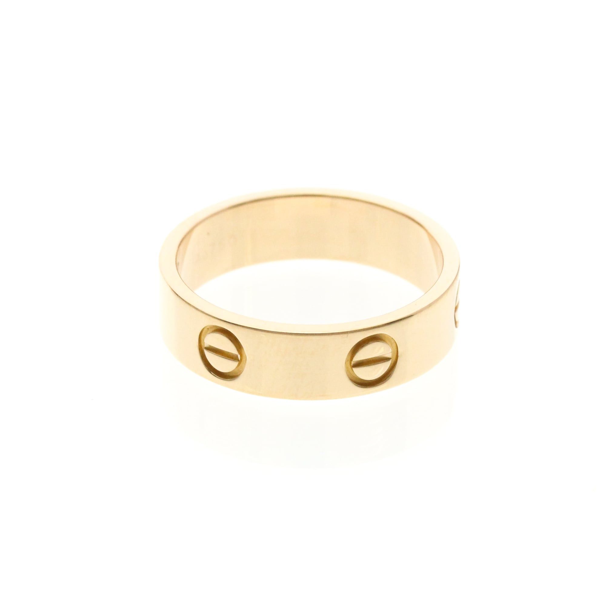 Cartier Cartier Love Pink Gold (18K) Fashion No Stone Band Ring Pink Gold Size ONE SIZE - 4 Thumbnail