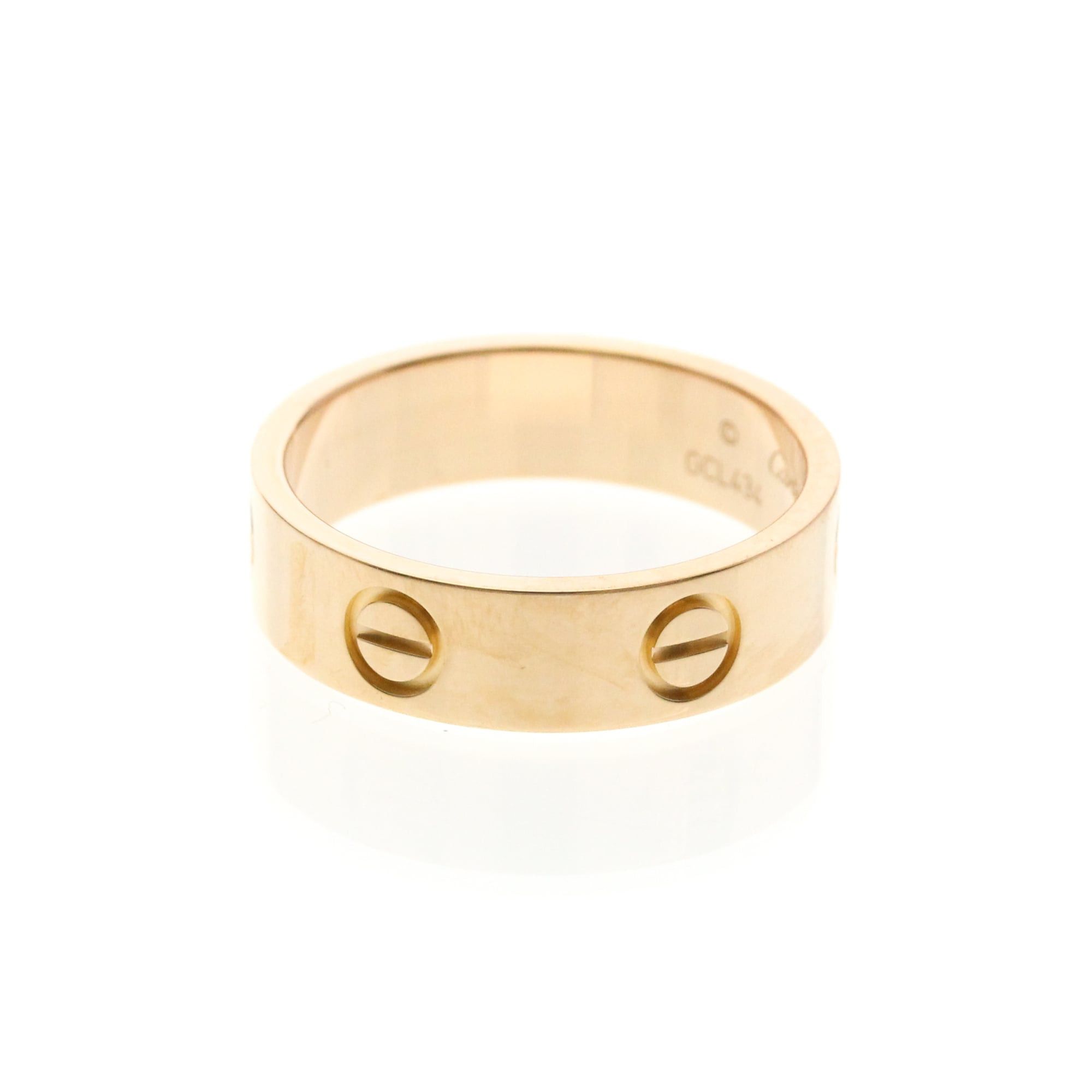 Cartier Cartier Love Pink Gold (18K) Fashion No Stone Band Ring Pink Gold Size ONE SIZE - 2 Thumbnail