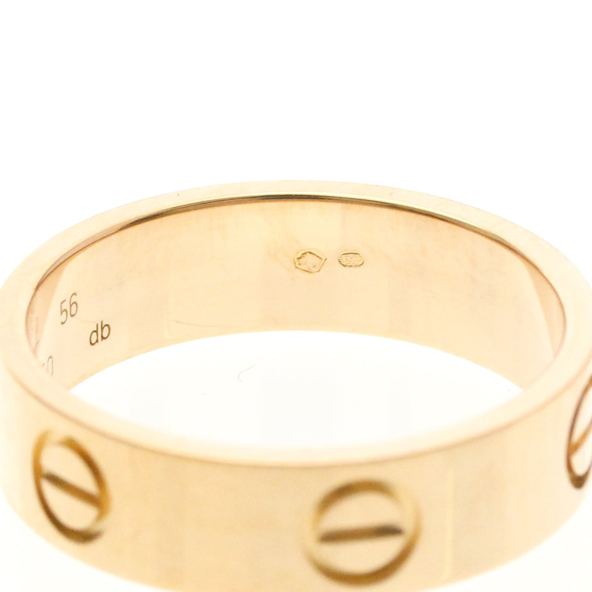 Cartier Cartier Love Pink Gold (18K) Fashion No Stone Band Ring Pink Gold Size ONE SIZE - 8 Thumbnail