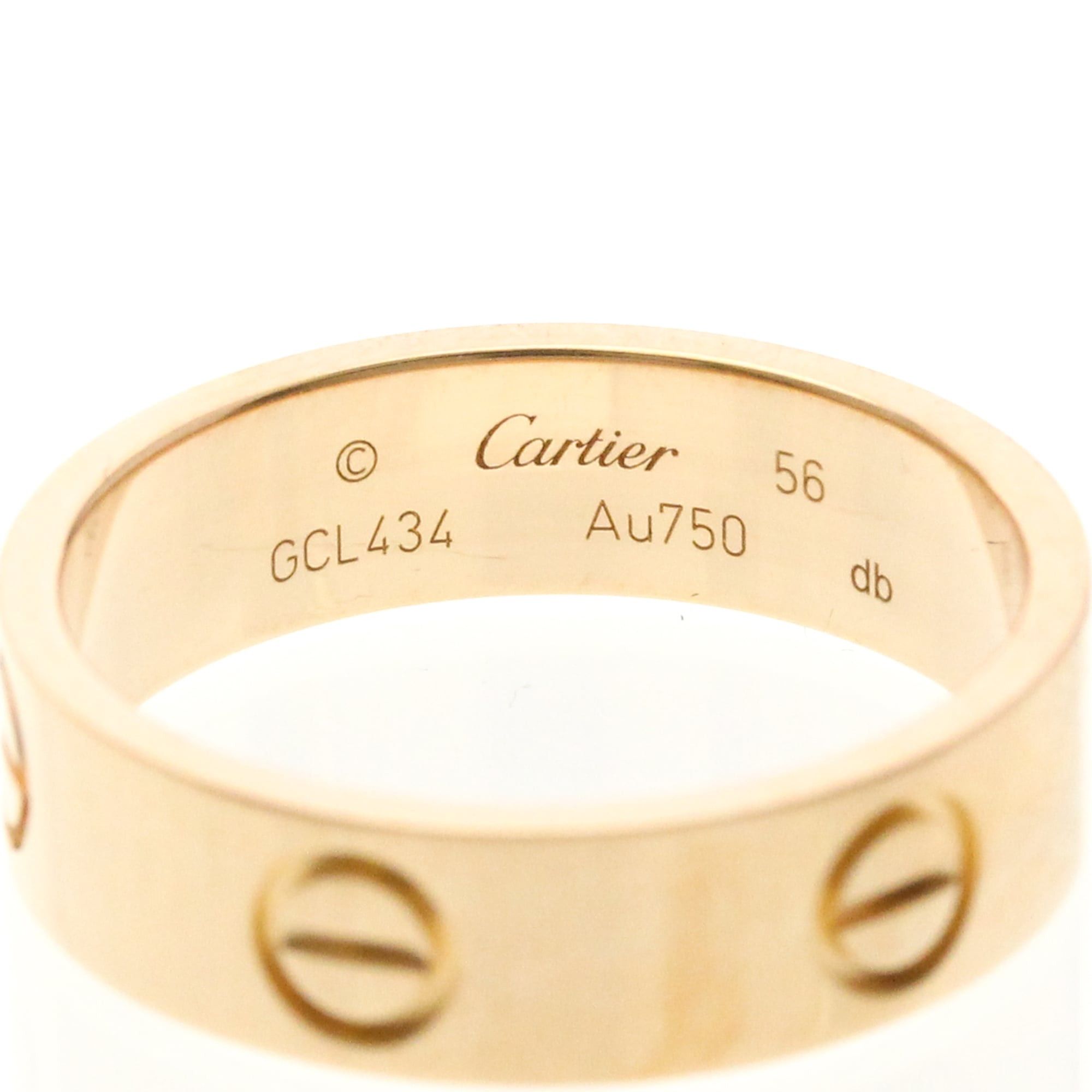 Cartier Cartier Love Pink Gold (18K) Fashion No Stone Band Ring Pink Gold Size ONE SIZE - 5 Thumbnail