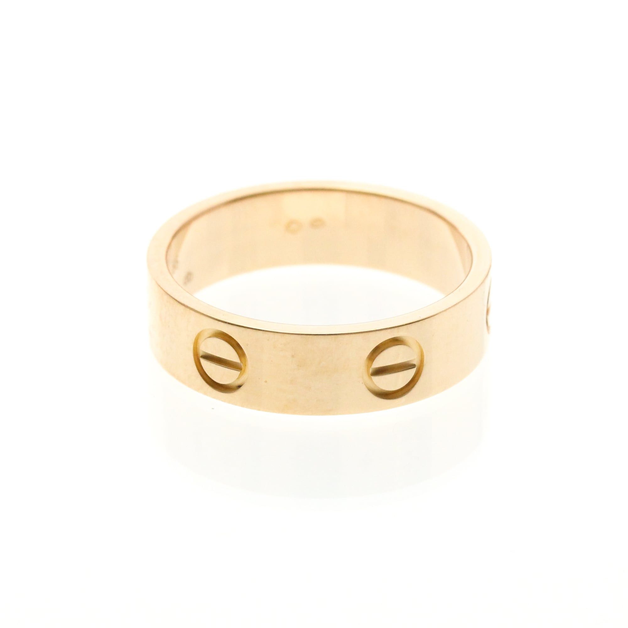 Cartier Cartier Love Pink Gold (18K) Fashion No Stone Band Ring Pink Gold Size ONE SIZE - 4 Thumbnail