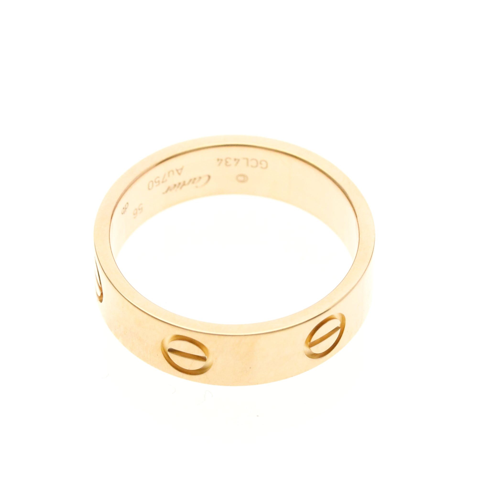 Cartier Cartier Love Pink Gold (18K) Fashion No Stone Band Ring Pink Gold Size ONE SIZE - 9 Thumbnail
