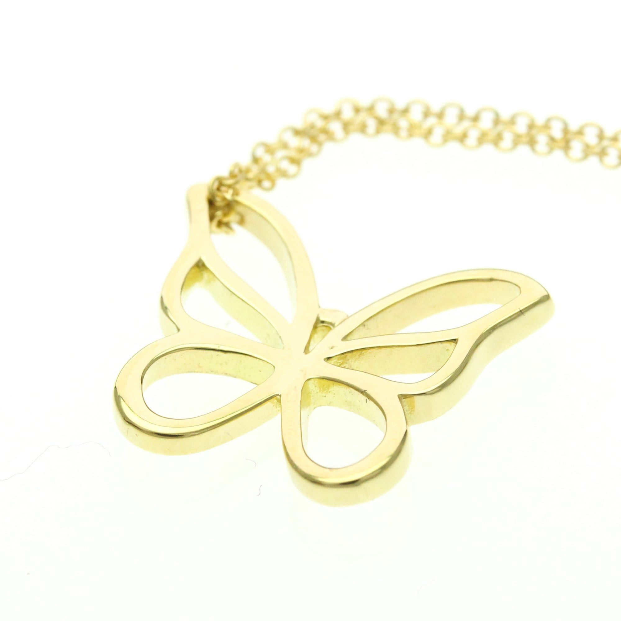Tiffany & Co. Tiffany Butterfly Necklace Yellow Gold (18K) No Stone Men,Women Fashion Pendant Necklace (Gold) Size ONE SIZE - 7 Thumbnail