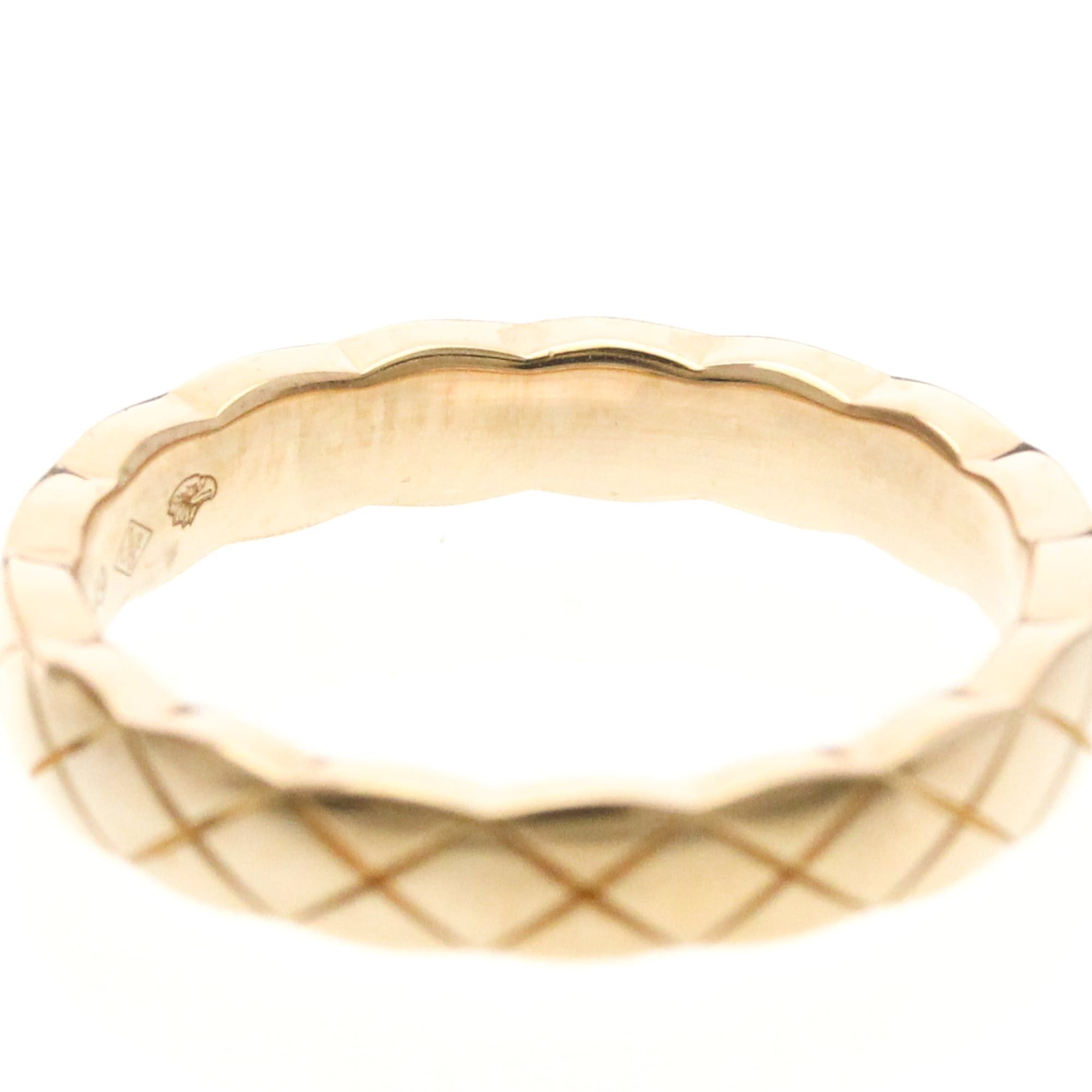 Chanel Chanel Coco Crush Ring Mini Model Pink Gold (18K) Fashion No Stone Band Ring Pink Gold Size ONE SIZE - 7 Thumbnail
