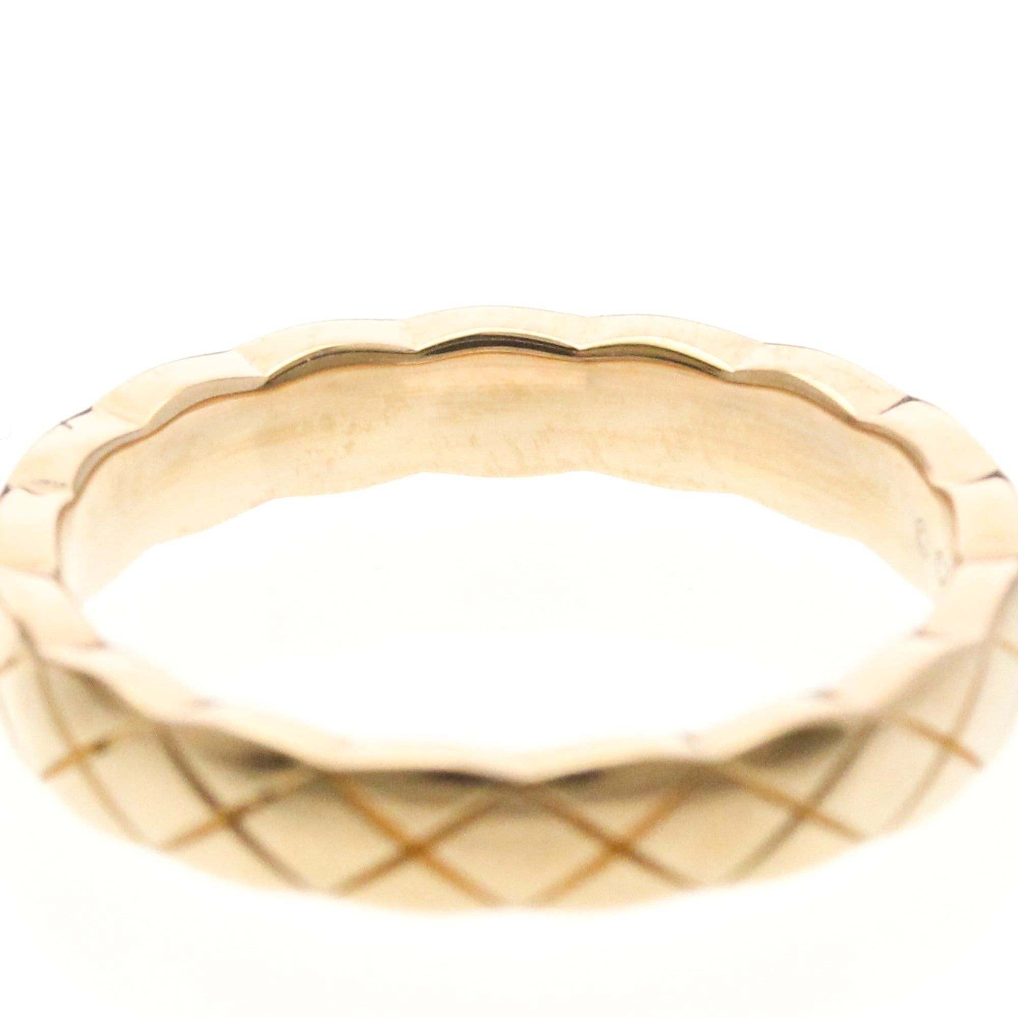 Chanel Chanel Coco Crush Ring Mini Model Pink Gold (18K) Fashion No Stone Band Ring Pink Gold Size ONE SIZE - 8 Thumbnail