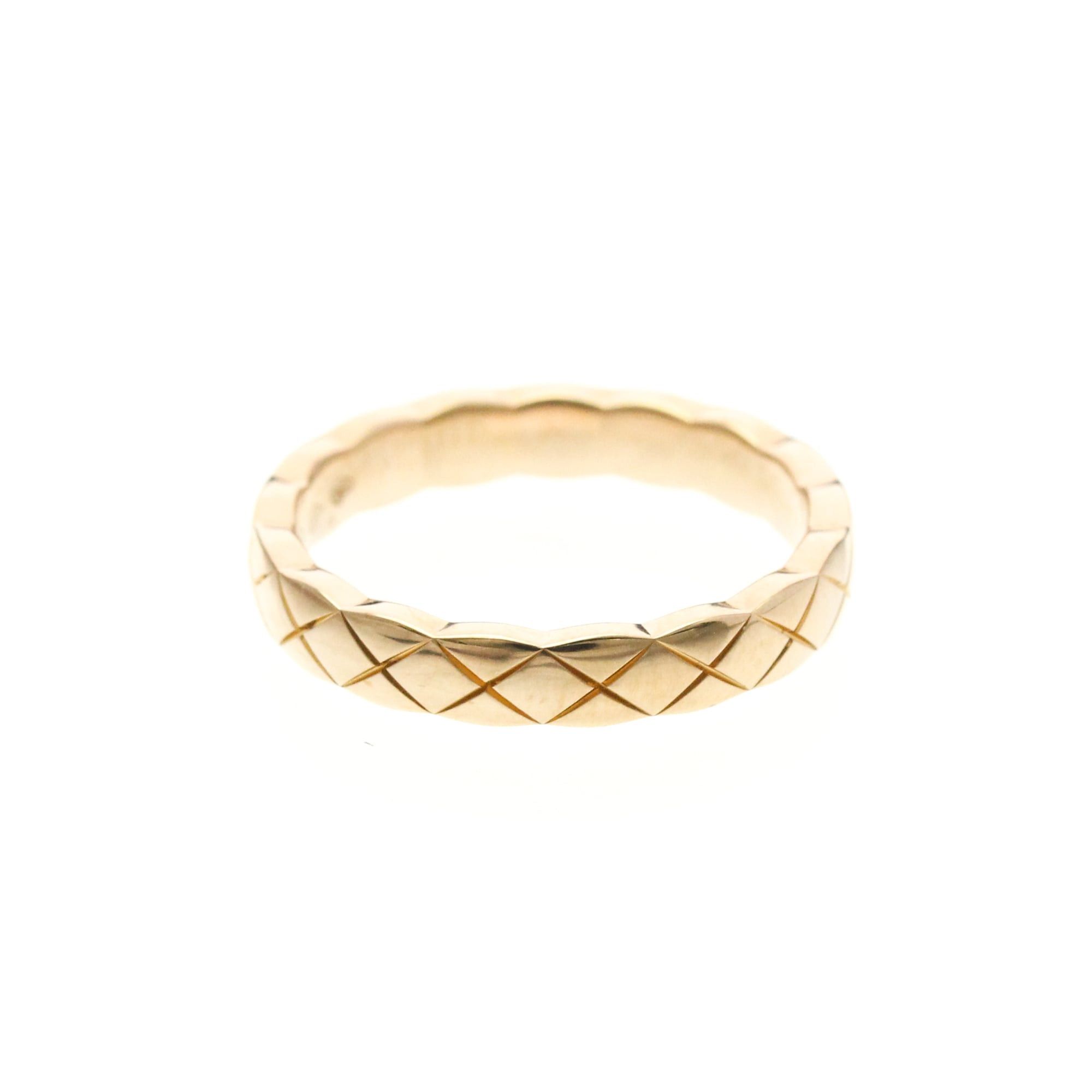 Chanel Chanel Coco Crush Ring Mini Model Pink Gold (18K) Fashion No Stone Band Ring Pink Gold Size ONE SIZE - 3 Thumbnail