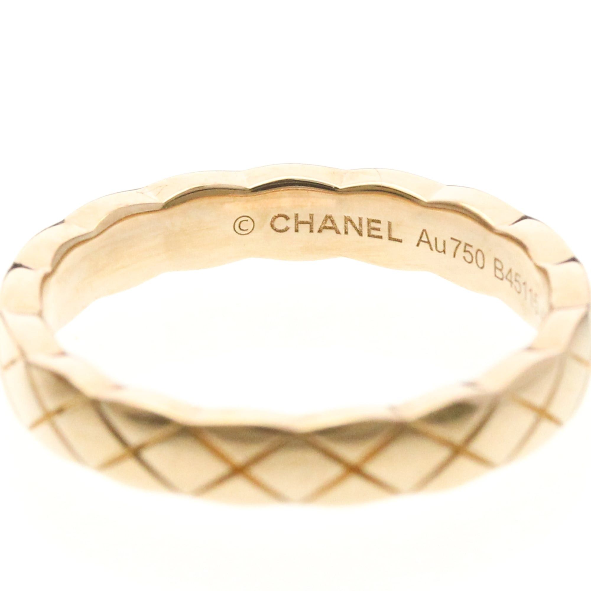 Chanel Chanel Coco Crush Ring Mini Model Pink Gold (18K) Fashion No Stone Band Ring Pink Gold Size ONE SIZE - 5 Thumbnail