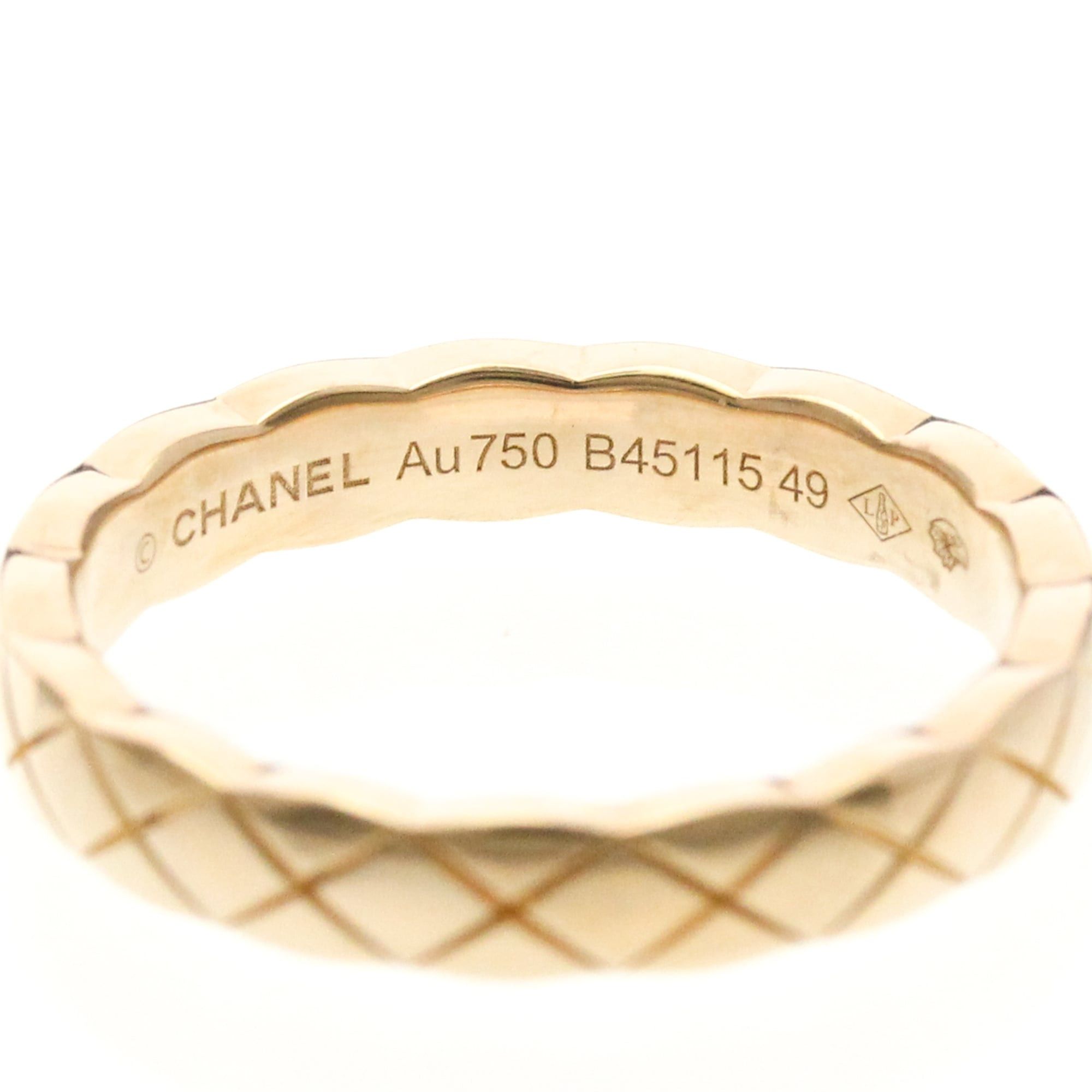 Chanel Chanel Coco Crush Ring Mini Model Pink Gold (18K) Fashion No Stone Band Ring Pink Gold Size ONE SIZE - 6 Thumbnail