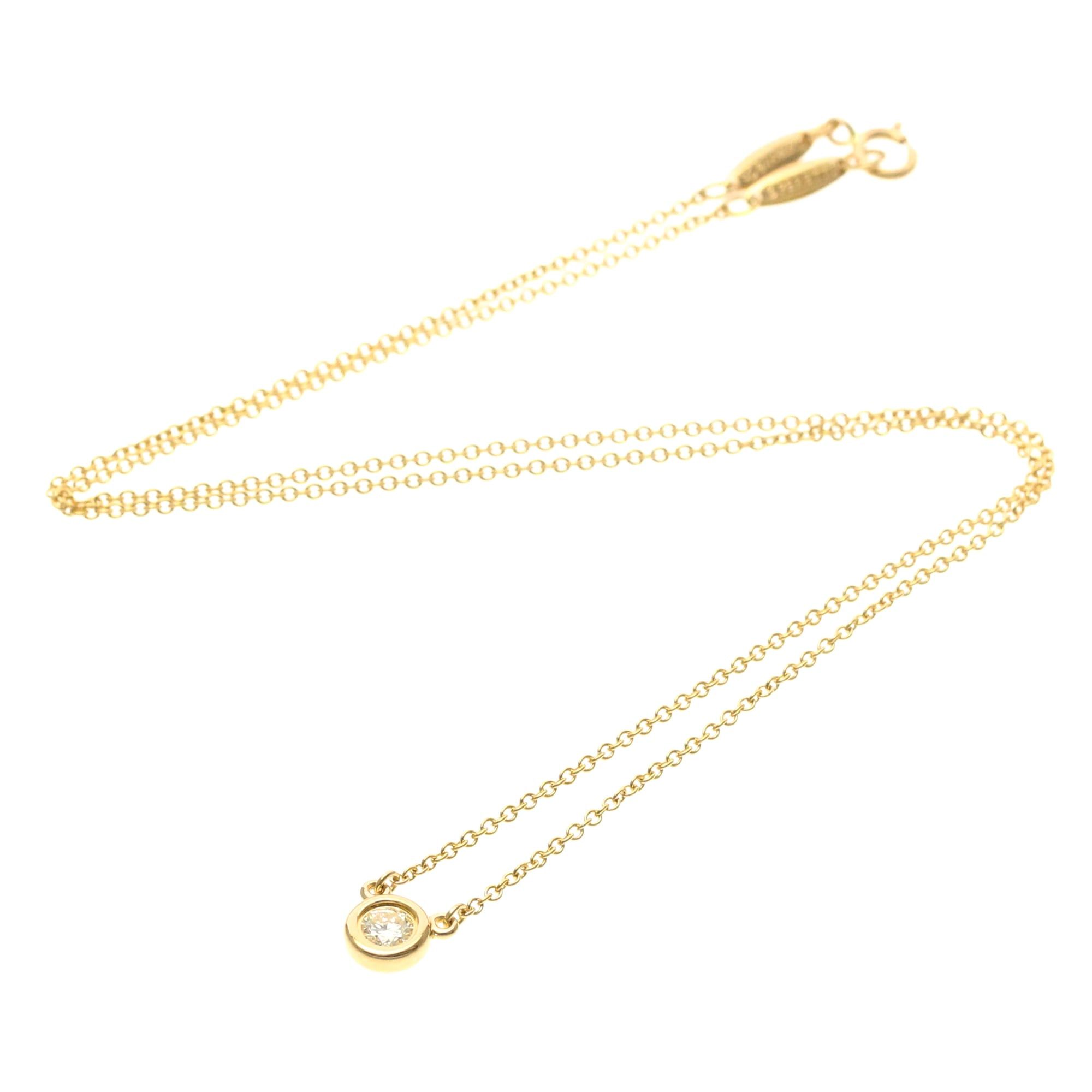 Tiffany & Co. Tiffany Diamonds By The Yard Pink Gold (18K) Diamond Men,Women Fashion Pendant Necklace (Pink Gold) Size ONE SIZE - 16 Thumbnail