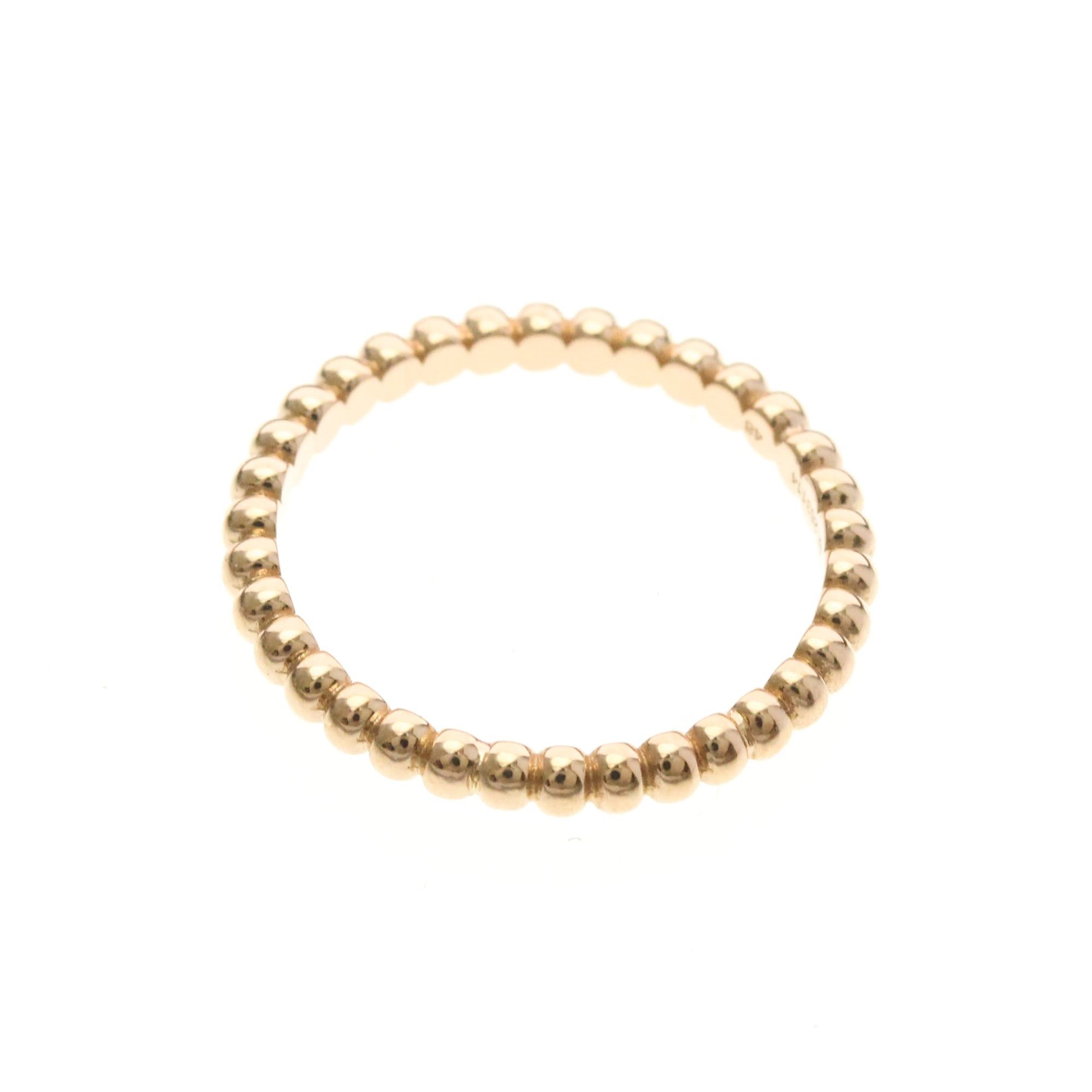 Van Cleef & Arpels Van Cleef & Arpels Perlee Mini Model Pink Gold (18K) Fashion No Stone Band Ring Pink Gold Size ONE SIZE - 9 Thumbnail