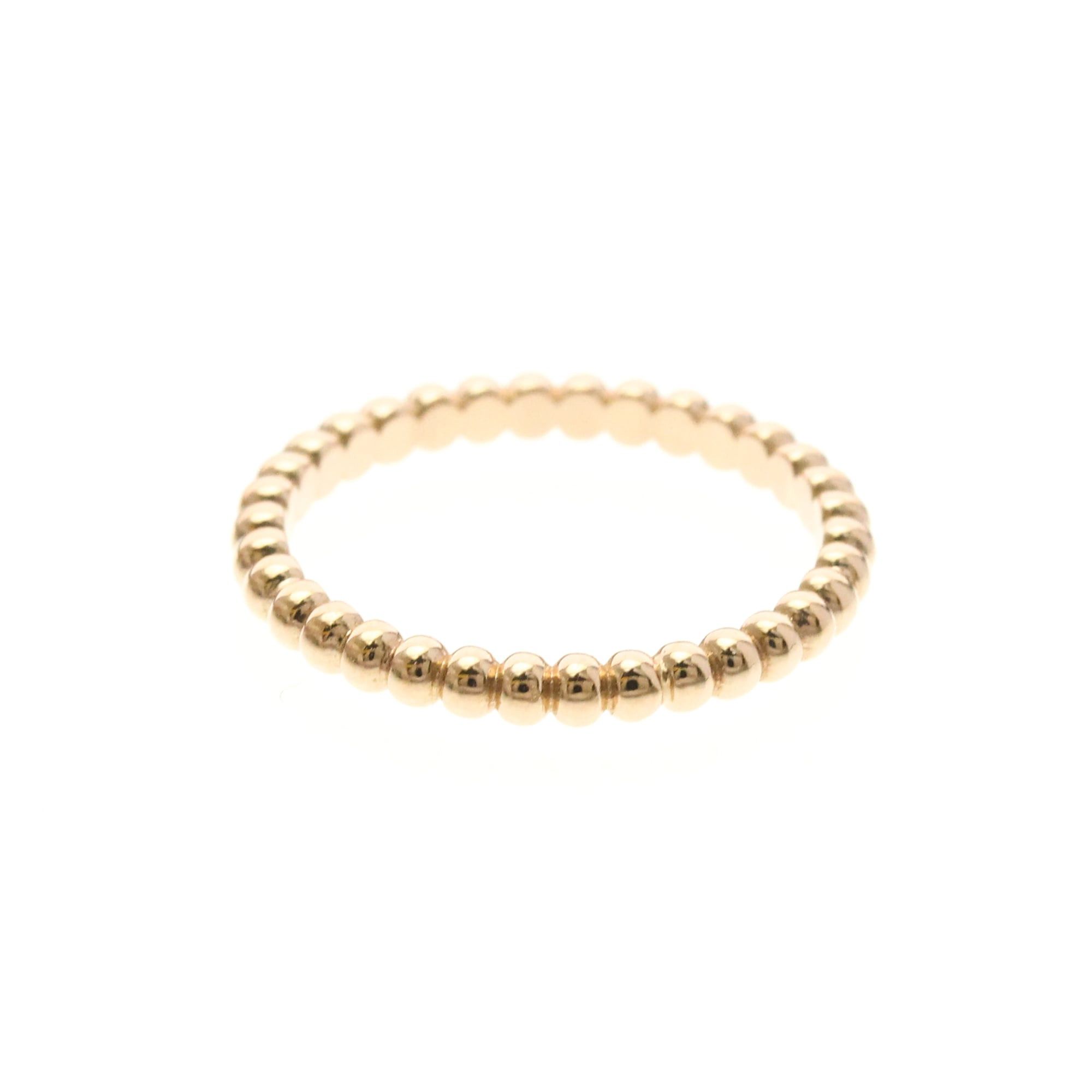 Van Cleef & Arpels Van Cleef & Arpels Perlee Mini Model Pink Gold (18K) Fashion No Stone Band Ring Pink Gold Size ONE SIZE - 3 Thumbnail
