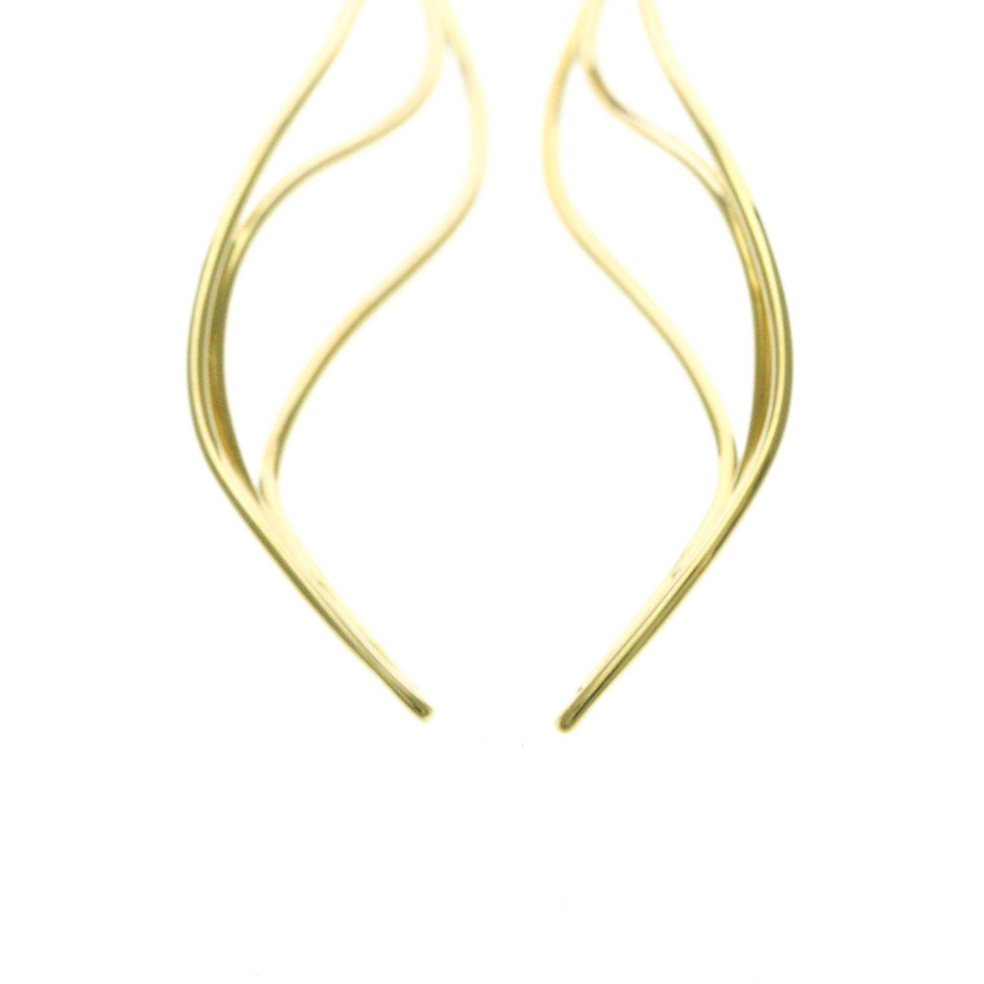 Tiffany & Co. Tiffany Wave Earrings No Stone Yellow Gold (18K) Drop Earrings Gold Size ONE SIZE - 6 Thumbnail
