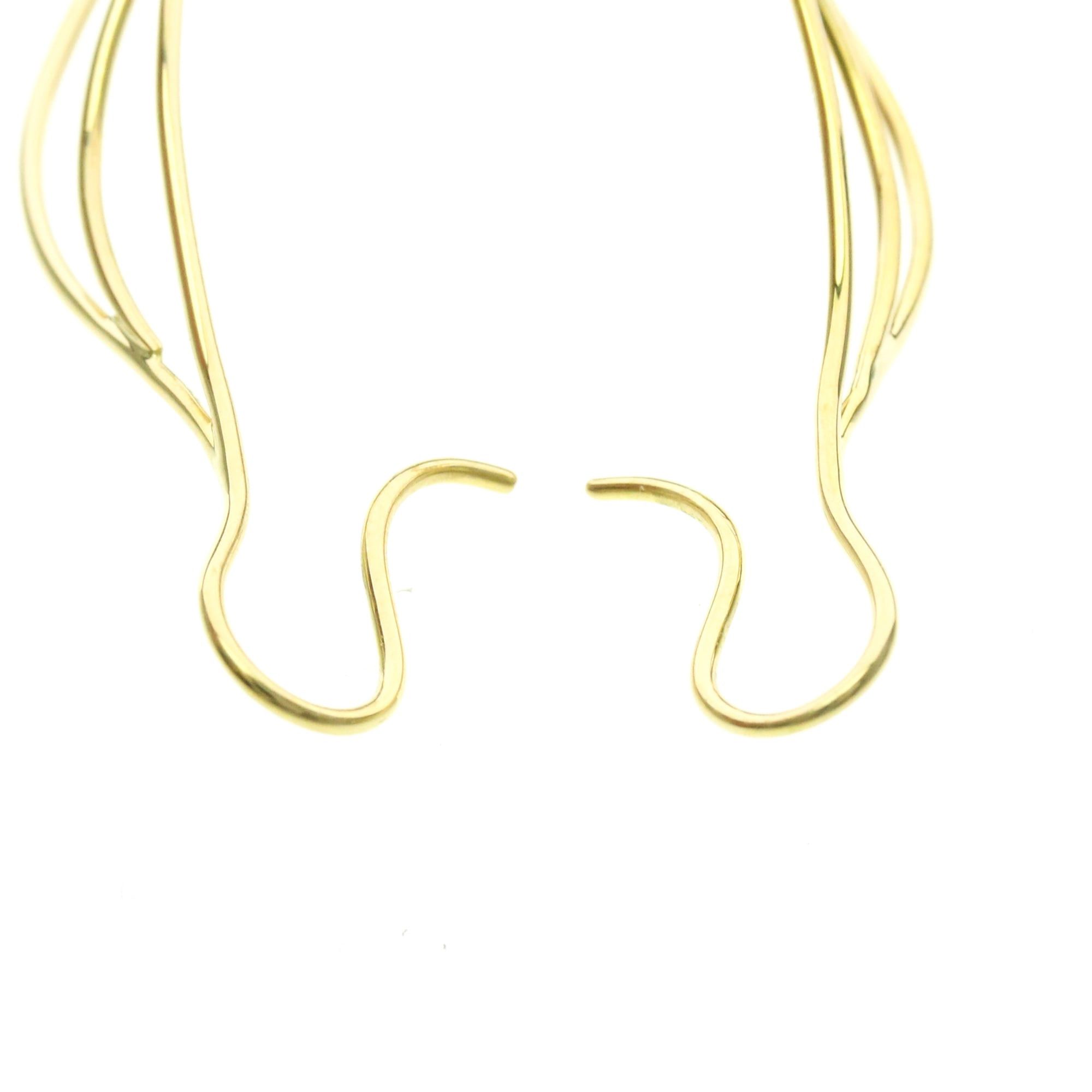 Tiffany & Co. Tiffany Wave Earrings No Stone Yellow Gold (18K) Drop Earrings Gold Size ONE SIZE - 7 Thumbnail