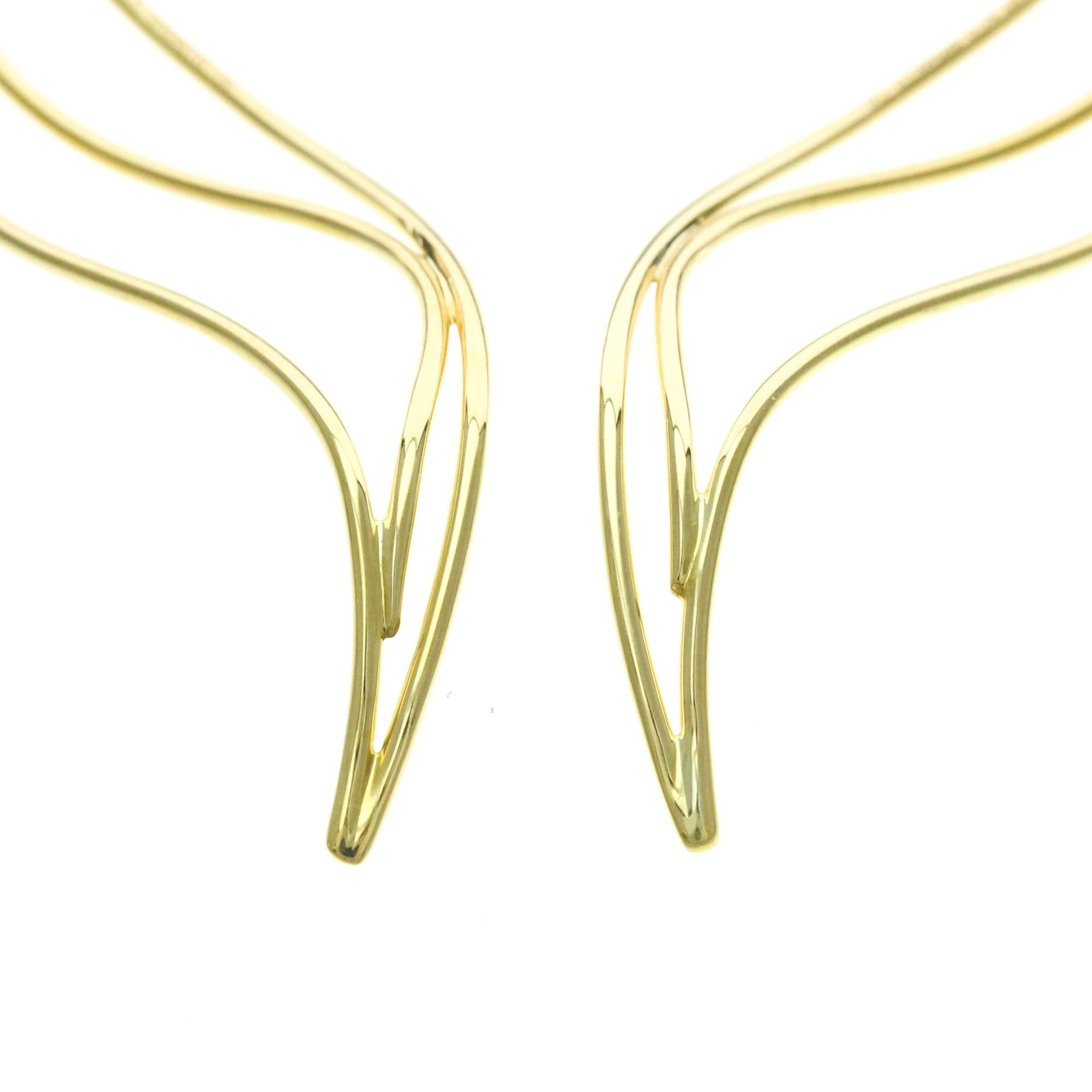 Tiffany & Co. Tiffany Wave Earrings No Stone Yellow Gold (18K) Drop Earrings Gold Size ONE SIZE - 8 Thumbnail