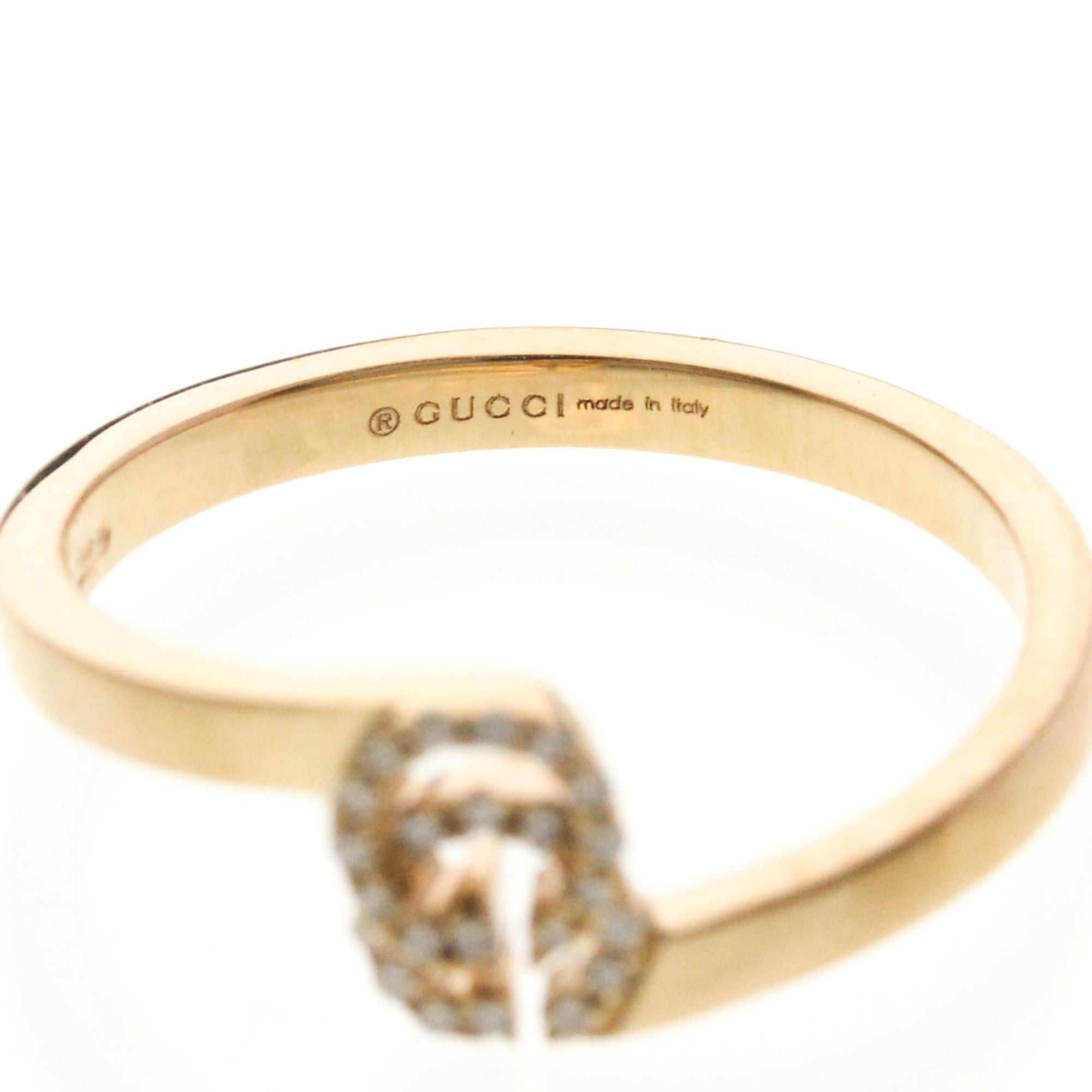 Gucci Gucci GG Running Ring Pink Gold (18K) Fashion Diamond Band Ring Pink Gold Size ONE SIZE - 5 Thumbnail