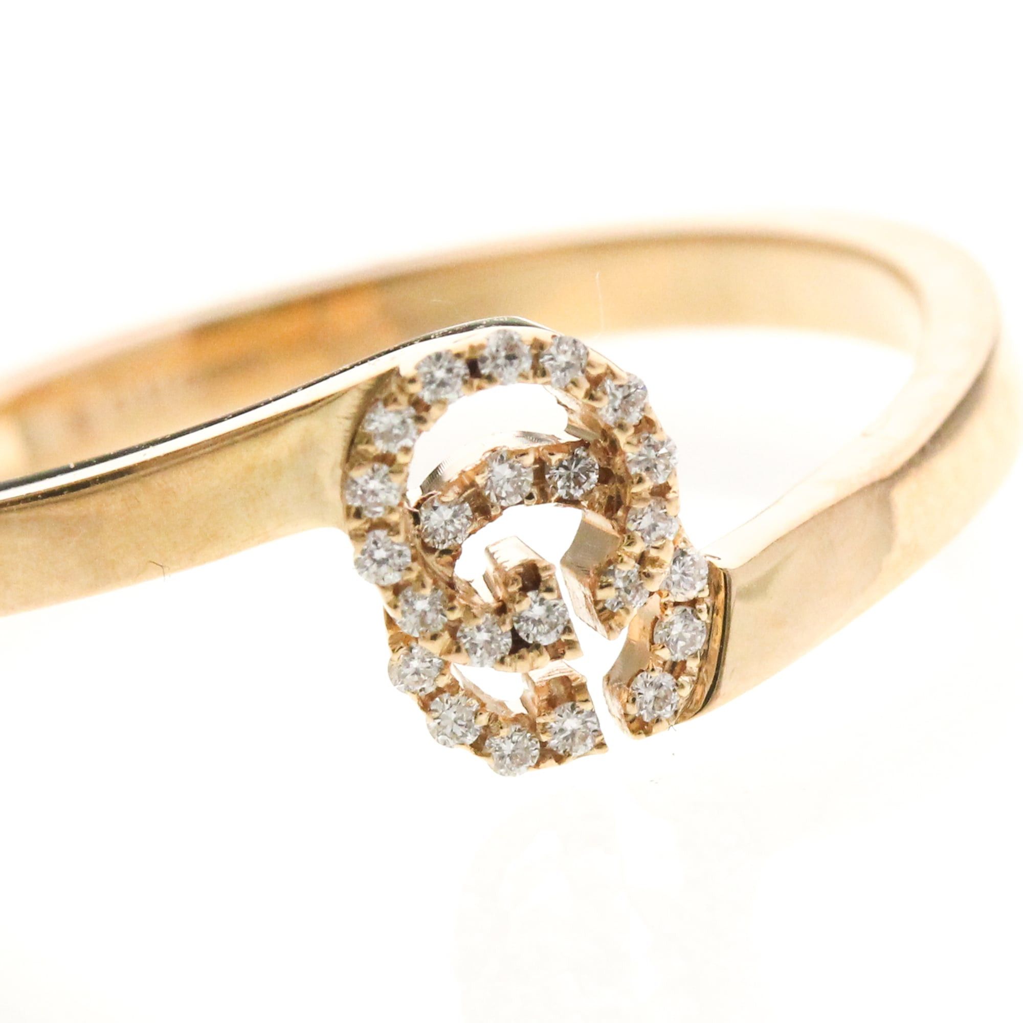 Gucci Gucci GG Running Ring Pink Gold (18K) Fashion Diamond Band Ring Pink Gold Size ONE SIZE - 10 Thumbnail
