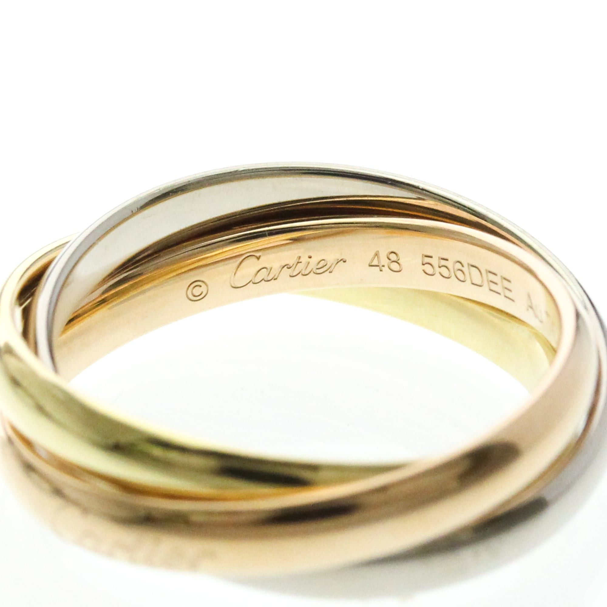 Cartier Cartier Trinity Yellow Gold (18K),Pink Gold (18K),White Gold (18K) Fashion No Stone Band Ring Gold Size ONE SIZE - 7 Thumbnail
