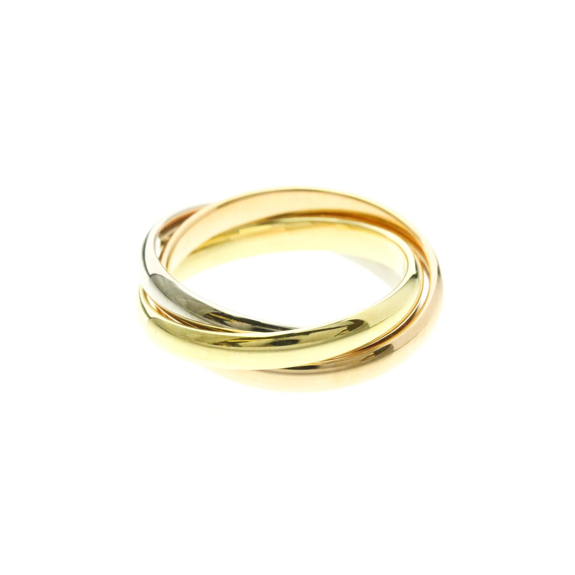 Cartier Cartier Trinity Yellow Gold (18K),Pink Gold (18K),White Gold (18K) Fashion No Stone Band Ring Gold Size ONE SIZE - 3 Thumbnail