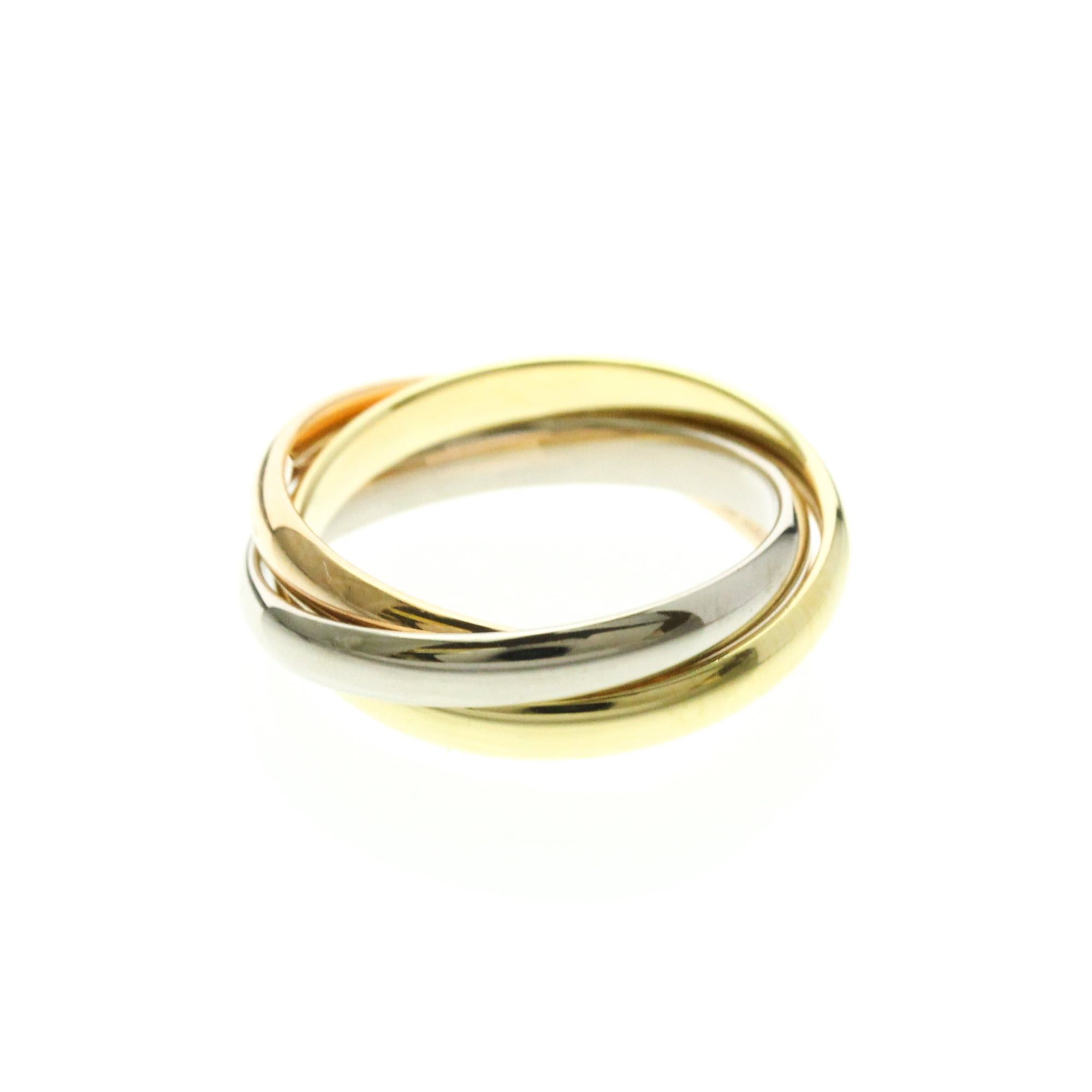 Cartier Cartier Trinity Yellow Gold (18K),Pink Gold (18K),White Gold (18K) Fashion No Stone Band Ring Gold Size ONE SIZE - 2 Thumbnail