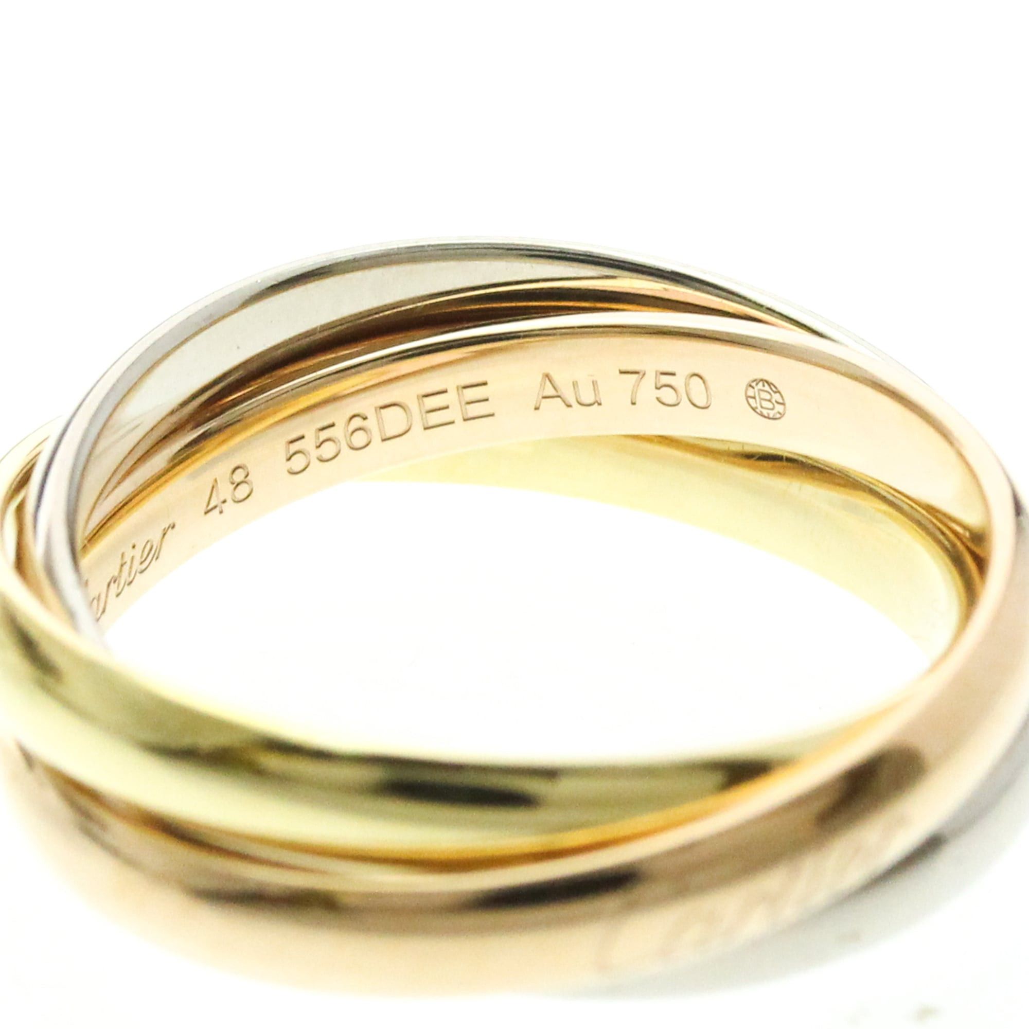 Cartier Cartier Trinity Yellow Gold (18K),Pink Gold (18K),White Gold (18K) Fashion No Stone Band Ring Gold Size ONE SIZE - 8 Thumbnail