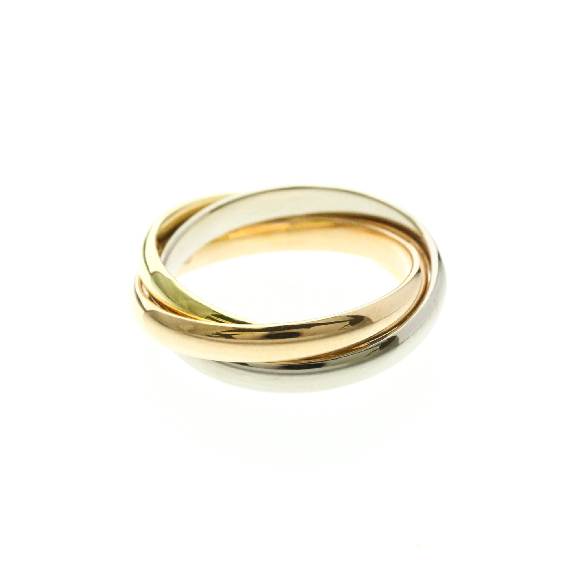 Cartier Cartier Trinity Yellow Gold (18K),Pink Gold (18K),White Gold (18K) Fashion No Stone Band Ring Gold Size ONE SIZE - 4 Thumbnail