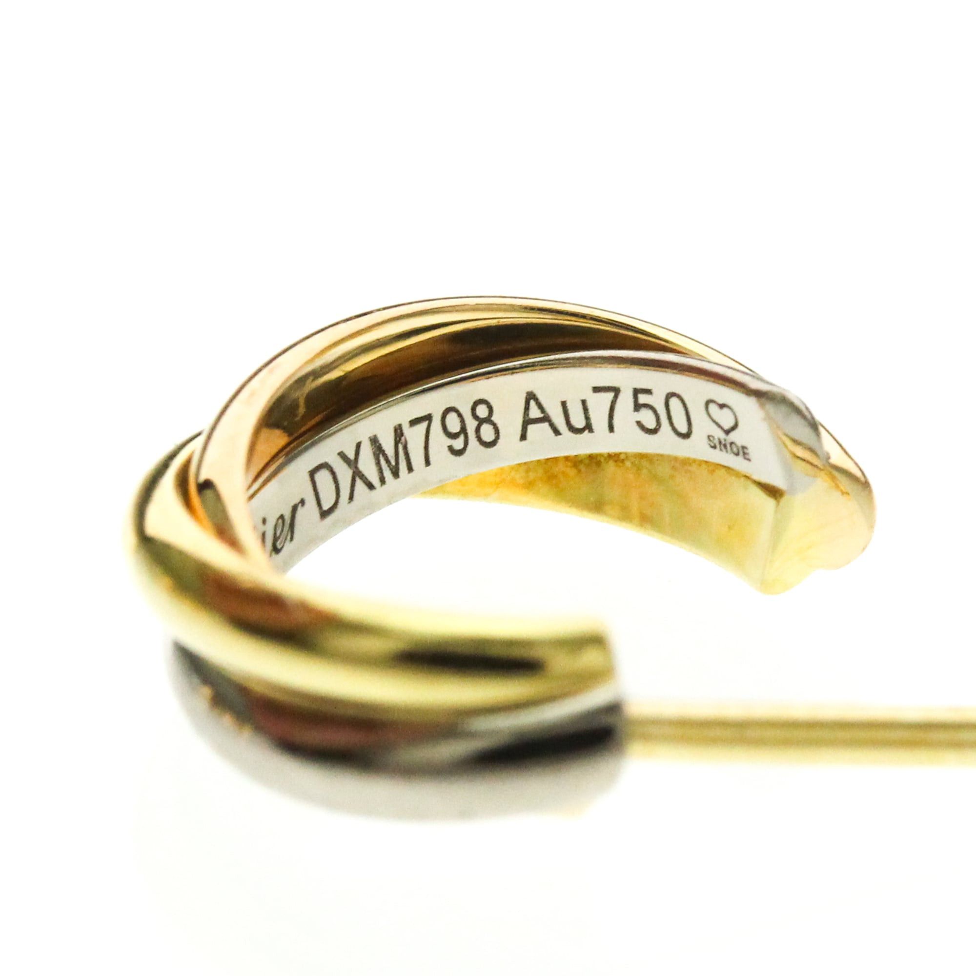 Cartier Cartier Trinity De Cartier No Stone Yellow Gold (18K),Pink Gold (18K),White Gold (18K) Half Hoop Earrings Gold Size ONE SIZE - 12 Thumbnail