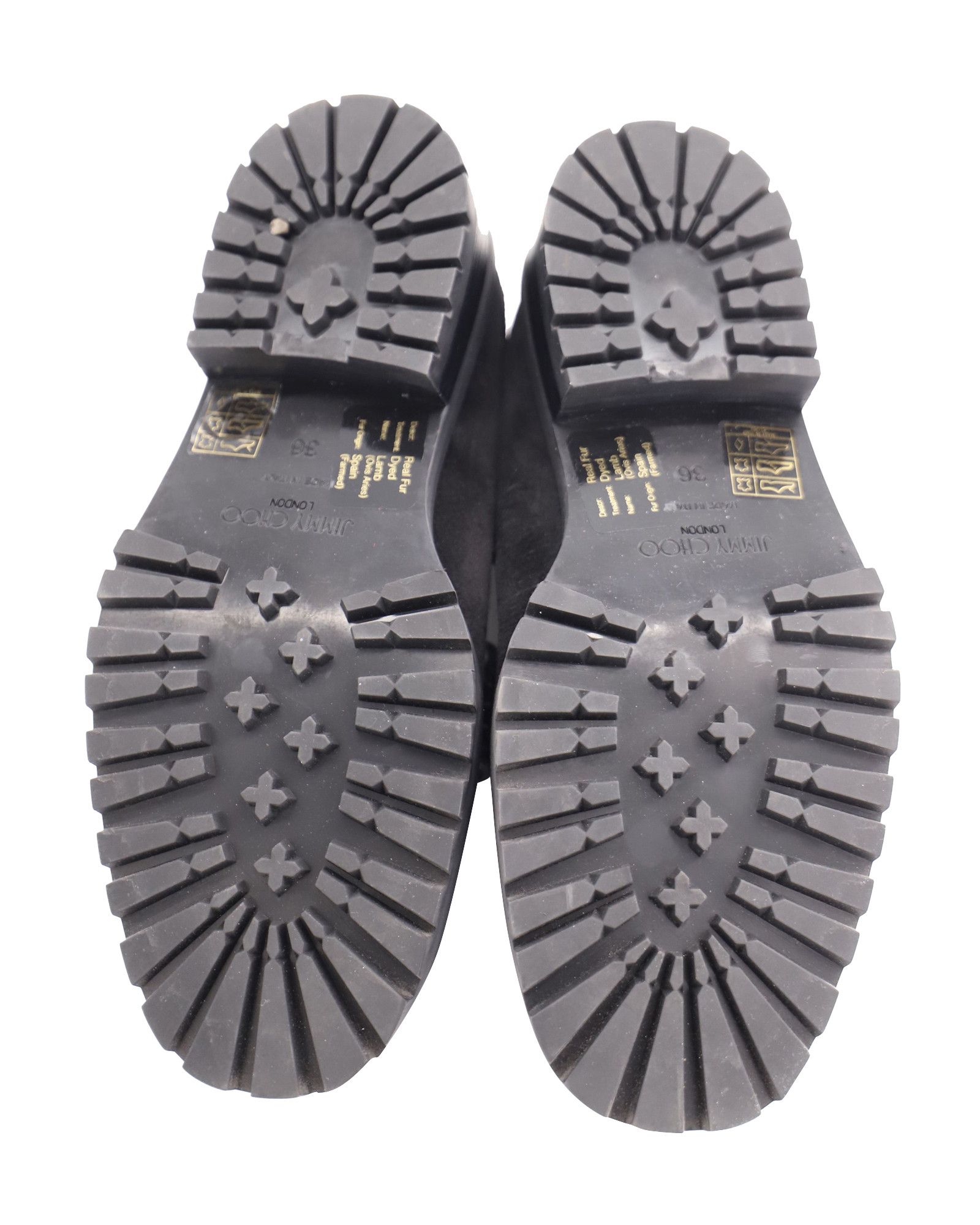 Jimmy Choo Jimmy Choo Deanna Crystal-Embellished Shearling-Lined Loafer Size US 6 / IT 36 - 4 Thumbnail
