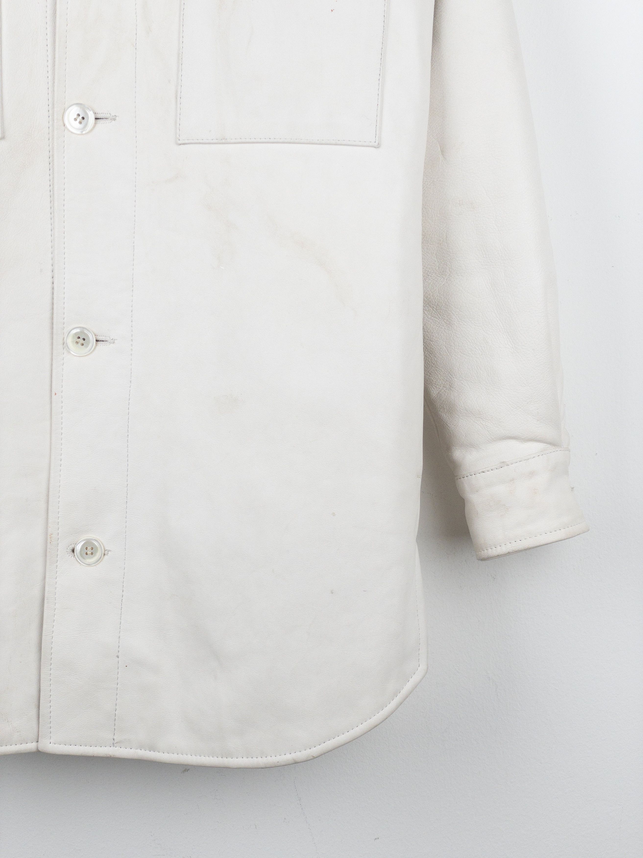 Maison Margiela x H&M SS12 Padded Leather Overshirt Jacket Coats Size US XS / EU 42 / 0 - 9 Thumbnail