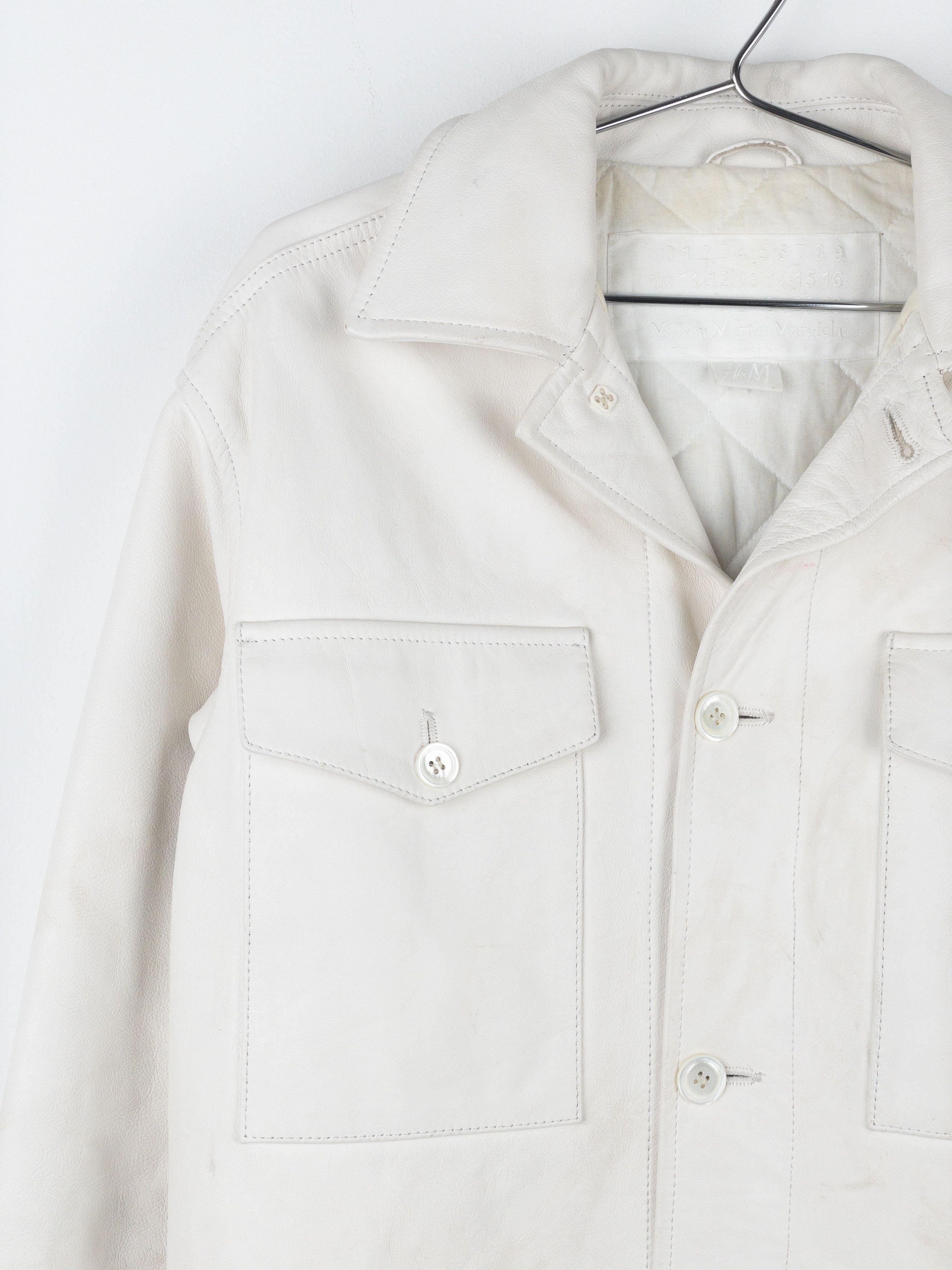 Maison Margiela x H&M SS12 Padded Leather Overshirt Jacket Coats Size US XS / EU 42 / 0 - 6 Thumbnail