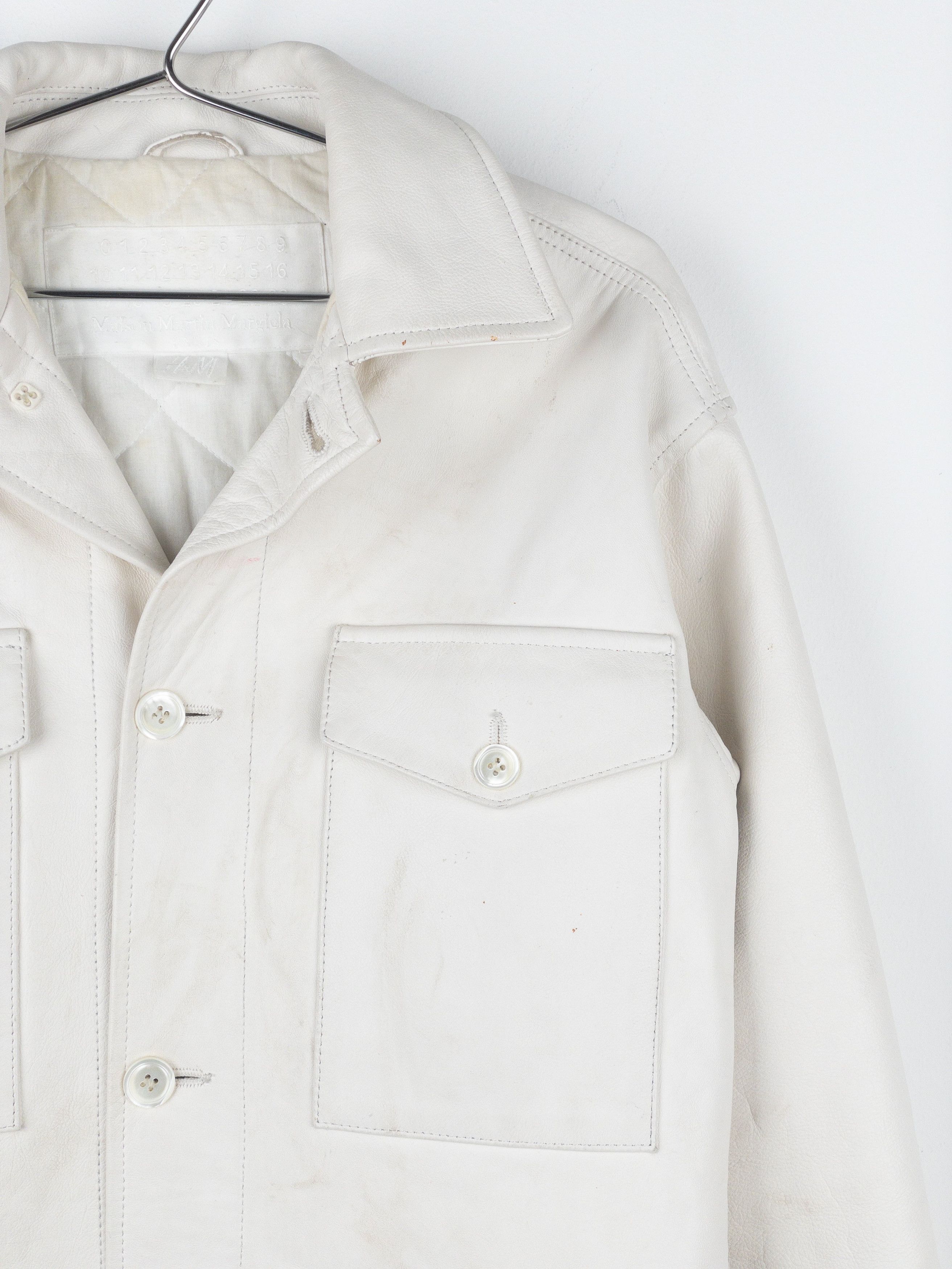 Maison Margiela x H&M SS12 Padded Leather Overshirt Jacket Coats Size US XS / EU 42 / 0 - 7 Thumbnail