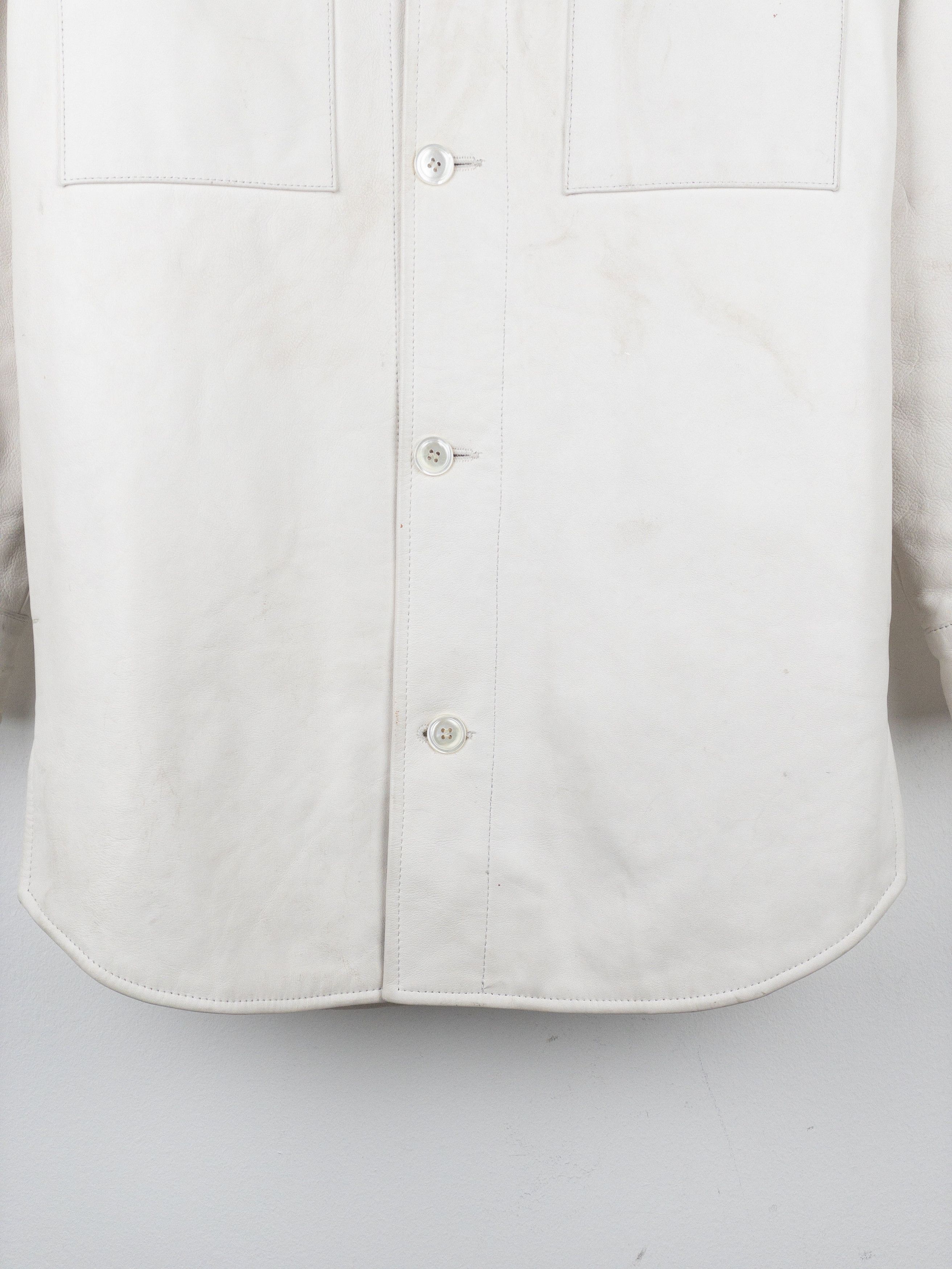 Maison Margiela x H&M SS12 Padded Leather Overshirt Jacket Coats Size US XS / EU 42 / 0 - 5 Thumbnail