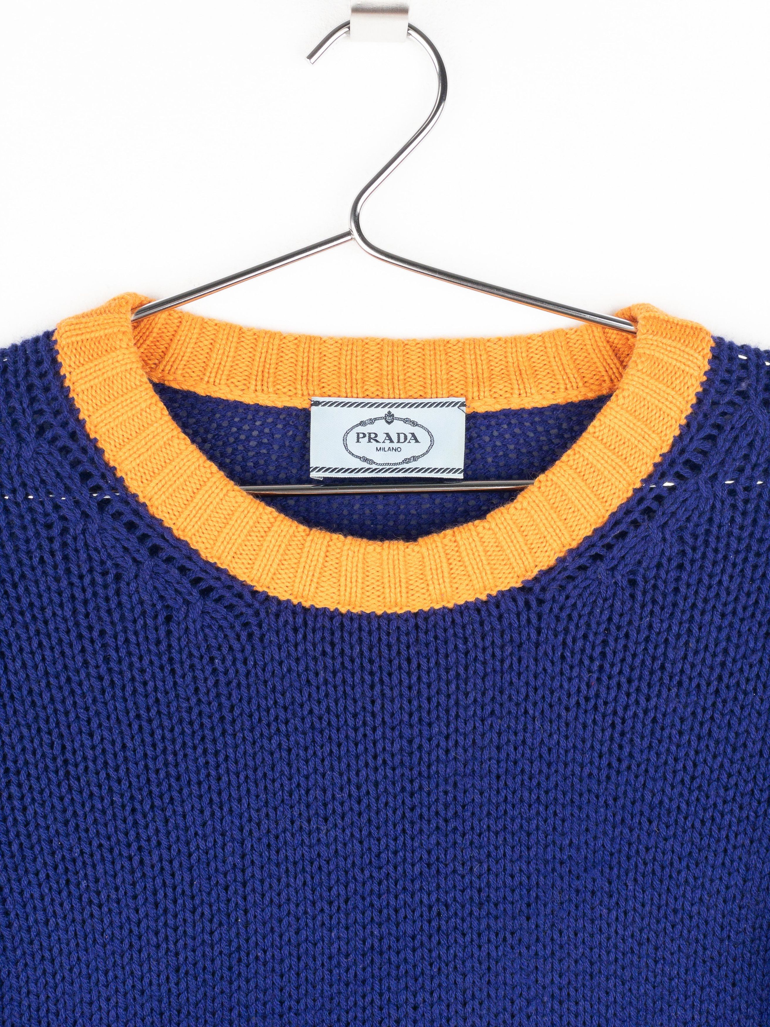 Prada AW18 Graphic Race Logo Knit Sweater Size M / US 6-8 / IT 42-44 - 4 Thumbnail