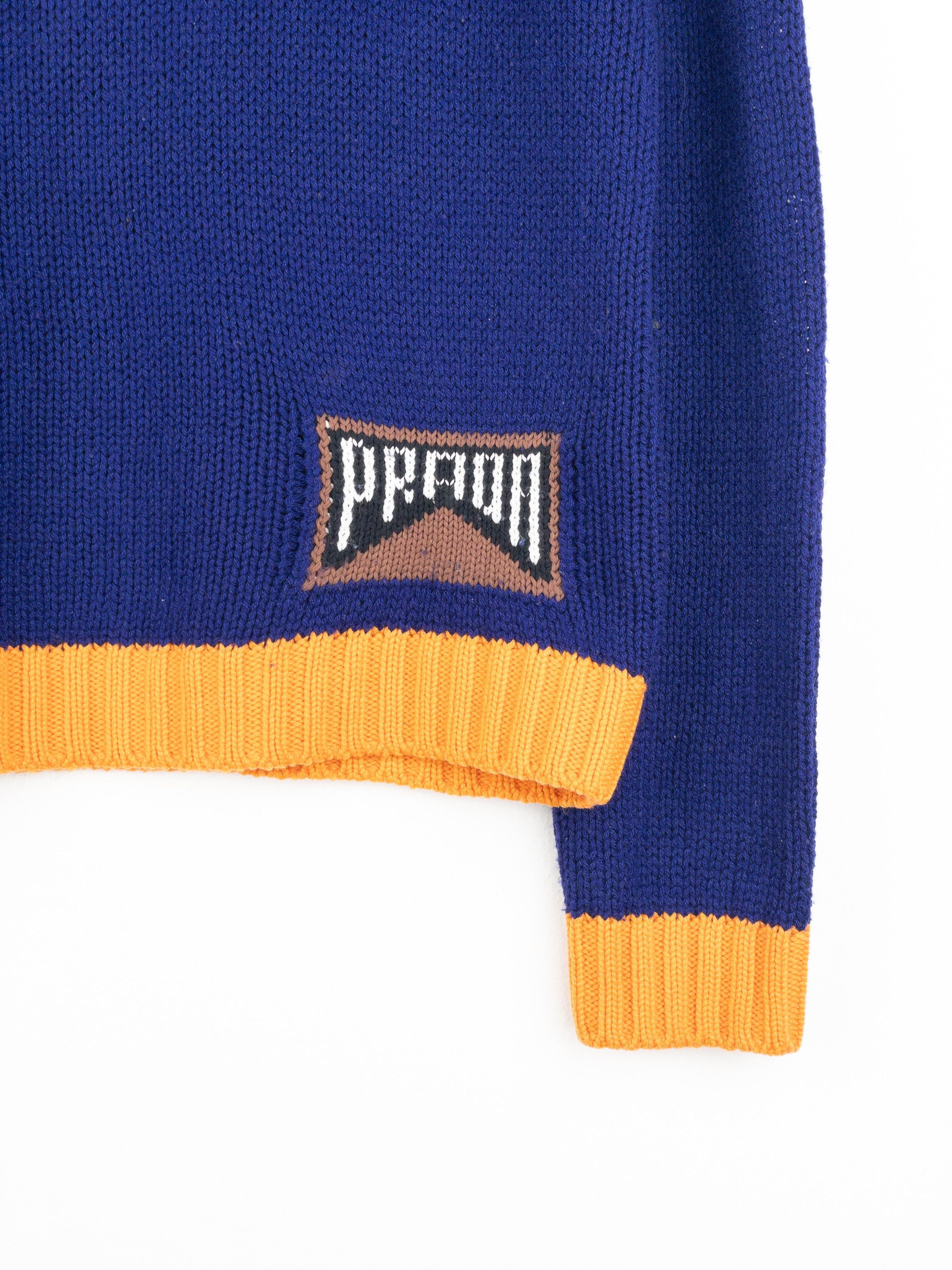 Prada AW18 Graphic Race Logo Knit Sweater Size M / US 6-8 / IT 42-44 - 3 Thumbnail