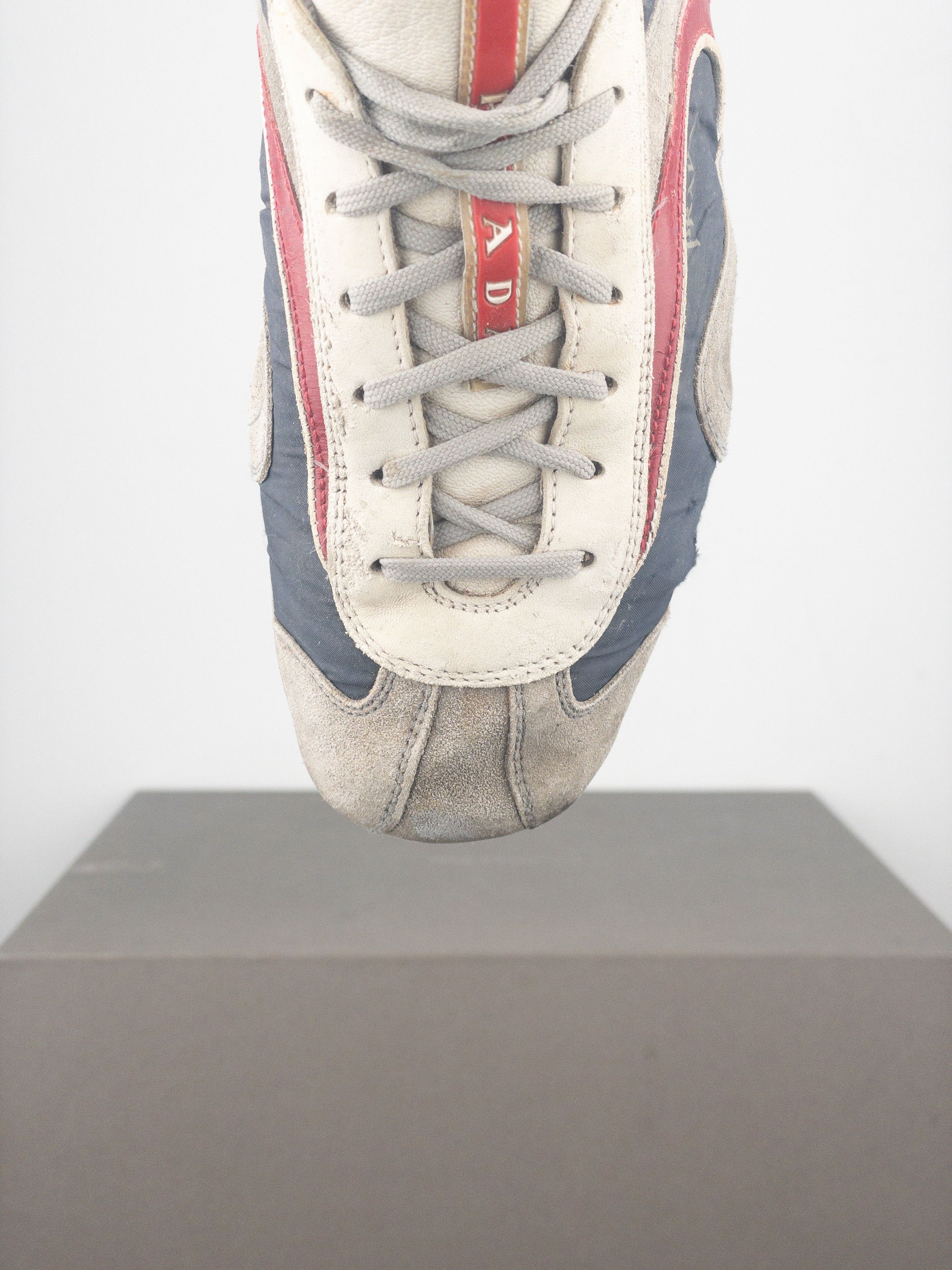 Prada 2000s Monte Carlo Driving Sneakers (5, white, navy, grey, re Size US 5 / EU 37 - 7 Thumbnail
