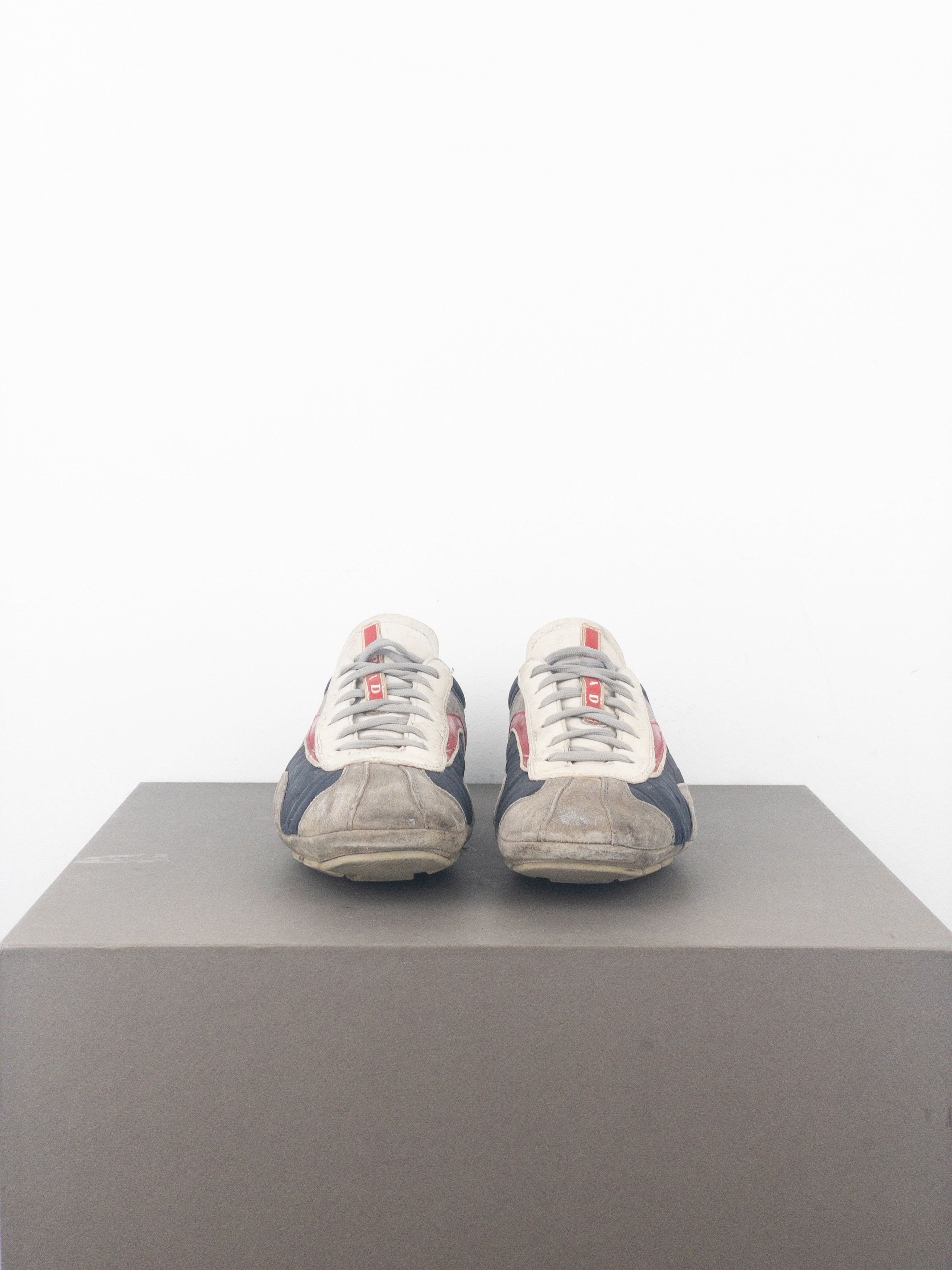 Prada 2000s Monte Carlo Driving Sneakers (5, white, navy, grey, re Size US 5 / EU 37 - 5 Thumbnail